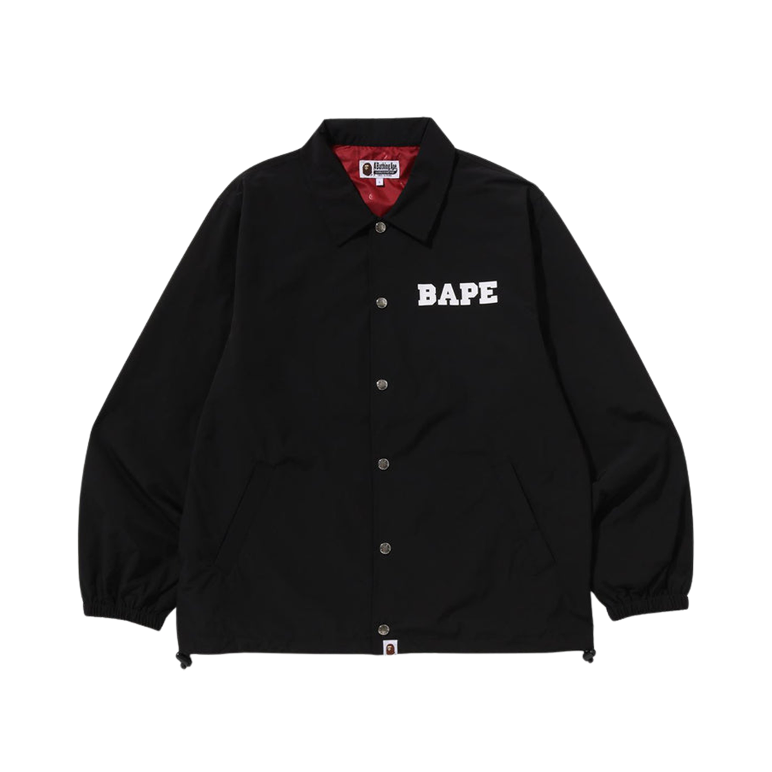 - BAPE College Coach Jacket Black