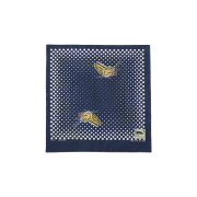 Kapital Fastcolor Selvedge Bandana Twin Swallowtail Navy