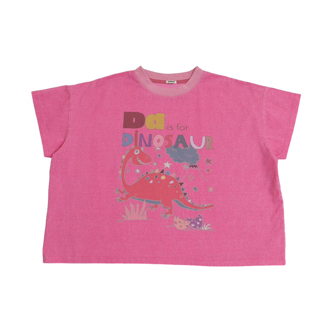 더디 DD 글리터 티셔츠 큐트 핑크(Dirddy DD Glitter T-Shirt Cute Pink)