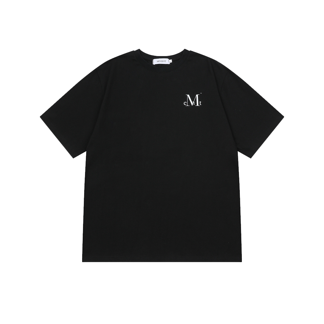 무센트 시그니처 백 72 레터링 반팔 티 남녀공용 블랙(MUCENT Signature Back 72 Lettering Half T Unisex Black) - 2