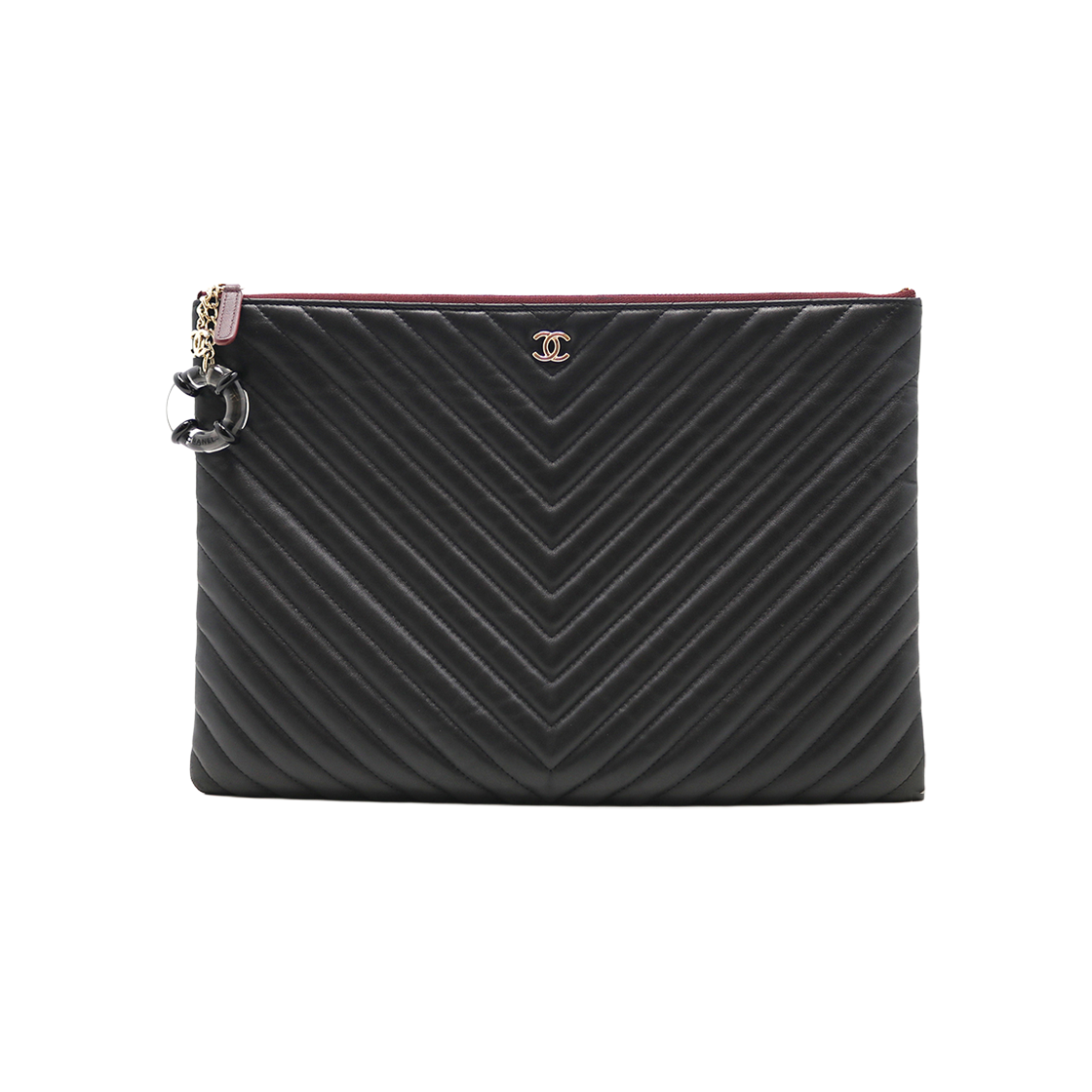 ITLAOGVEJVVV Chanel Classic Chevron Large Clutch