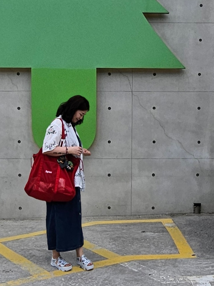 Supreme Mesh Tote Bag Red - 25SS, (W) Nike Air Max Koko Sandal White 착용 스타일