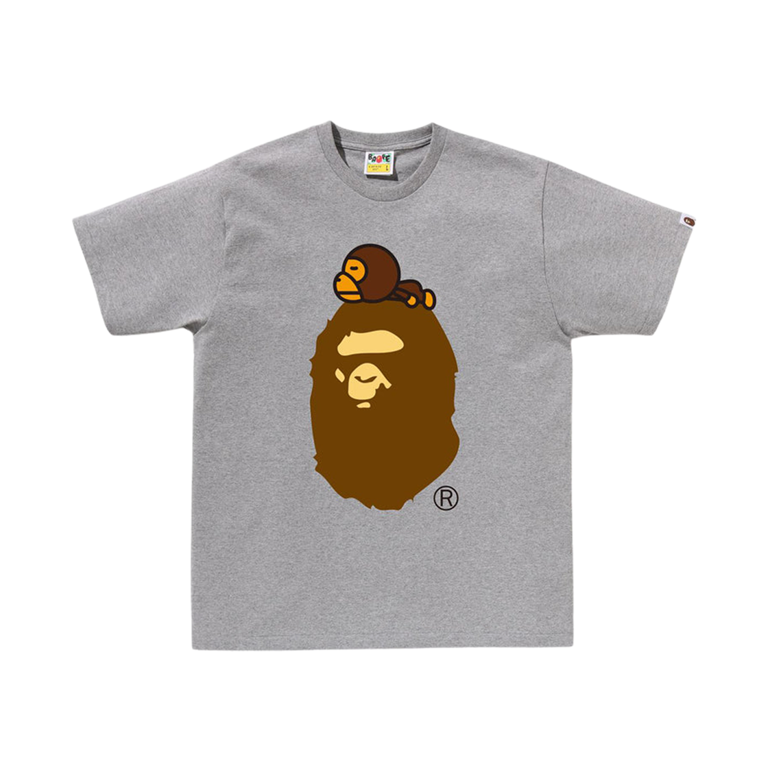 베이프 마일로 온 빅 에이프 티셔츠 그레이(BAPE Milo On Big Ape T-Shirt Gray) - 1