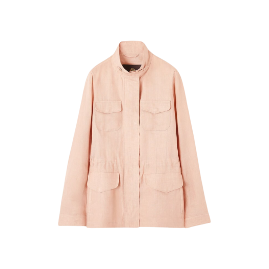 FAF6362-30BM (W) Loro Piana Linen Traveller Jacket Pink Petal