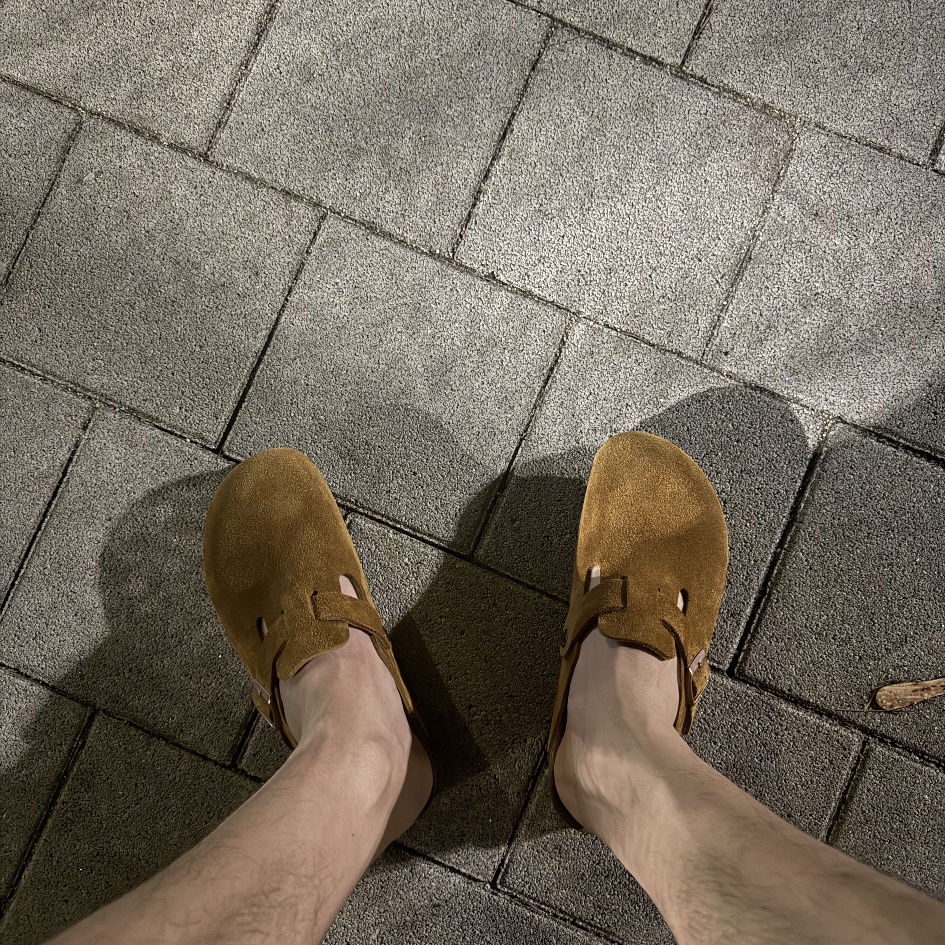 Birkenstock Boston Soft Footbed Mink - Narrow 착용 스타일 - 1