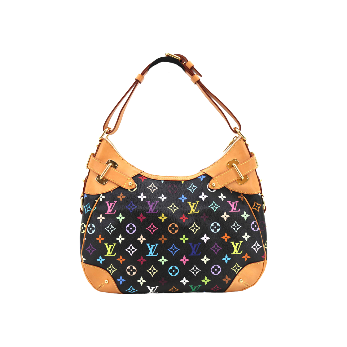 ITL46KUAMORD Louis Vuitton Greta Multicolor Black M40196