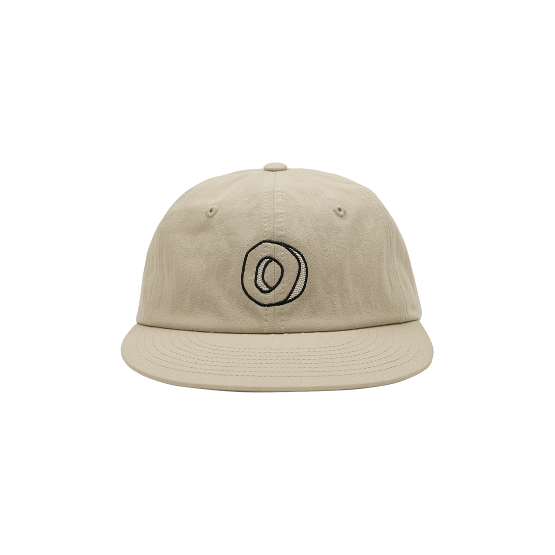 G-035 mmogarden mmo Font Logo 6Panel Cap Light Beige