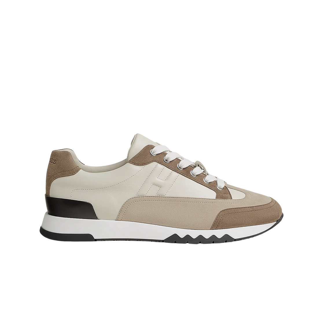 에르메스 트레일 스니커즈 카프스킨 스웨이드 고트스킨 & 멀티꼴로르 베쥬 글레이즈(Hermes Trail Sneakers Calfskin Suede Goatskin & Multicolore Beige Glaise)