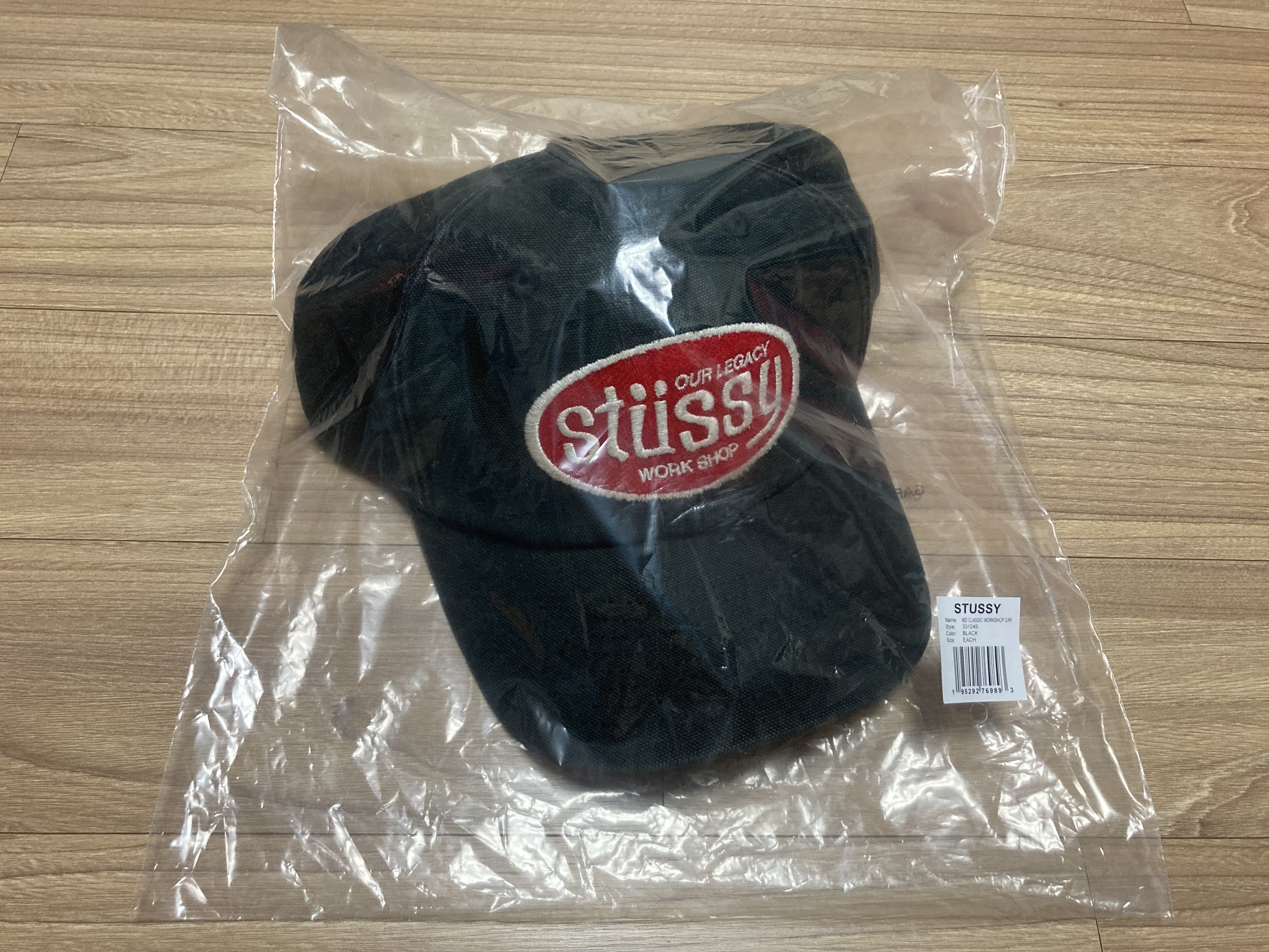 Stussy x Our Legacy Work Shop Mid-depth Cap Black 착용 스타일