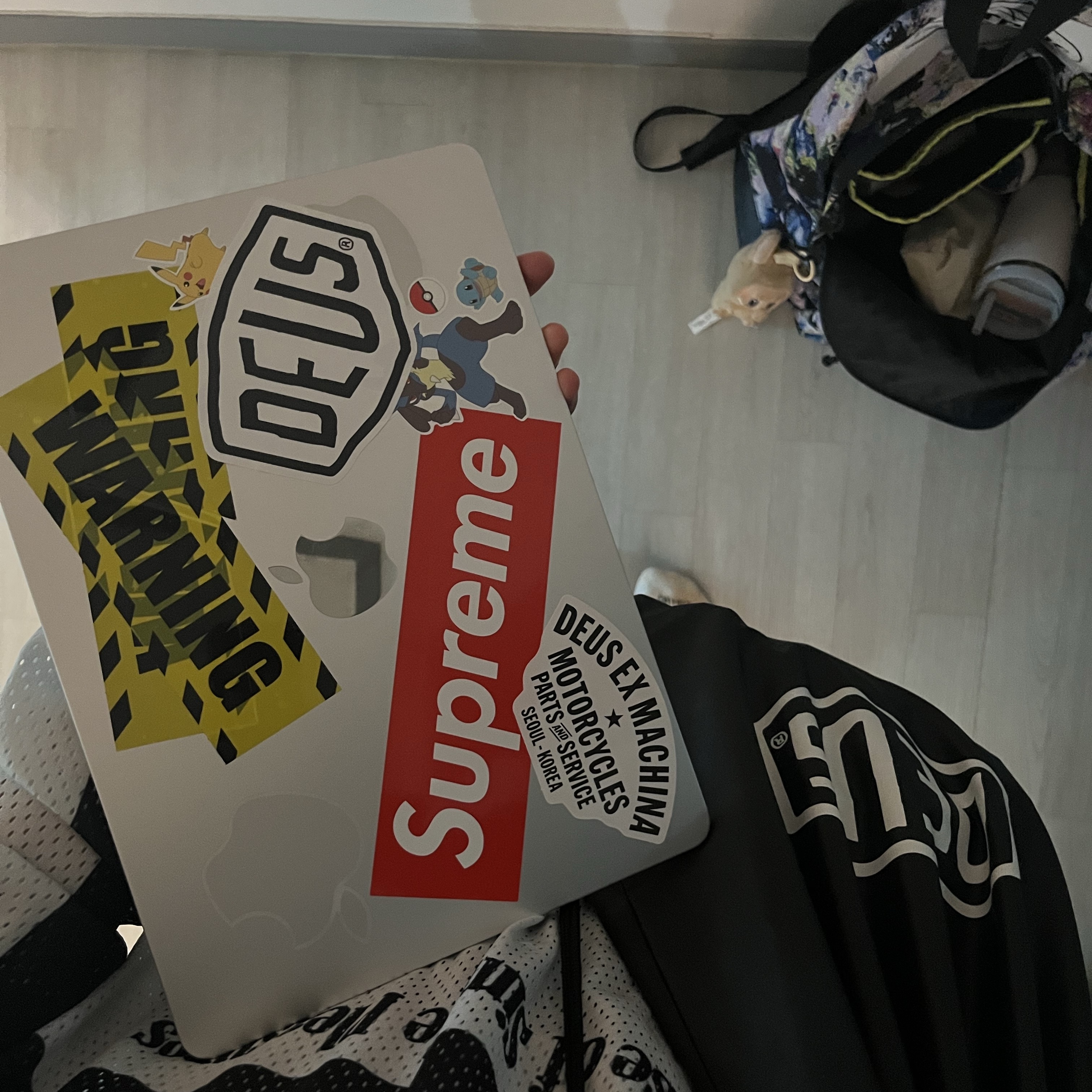 Deus Ex Machina Off Road MX Jersey Dirty White 착용 스타일 - 4