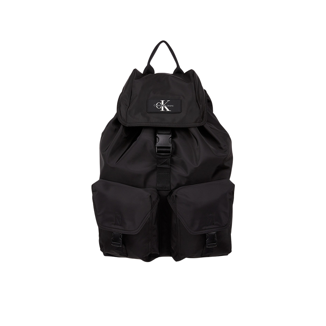 캘빈 클라인 CKJ 리버시블 플랩 투 포켓 백팩 블랙(Calvin Klein CKJ Reversible Flap Two Pocket Backpack Black)