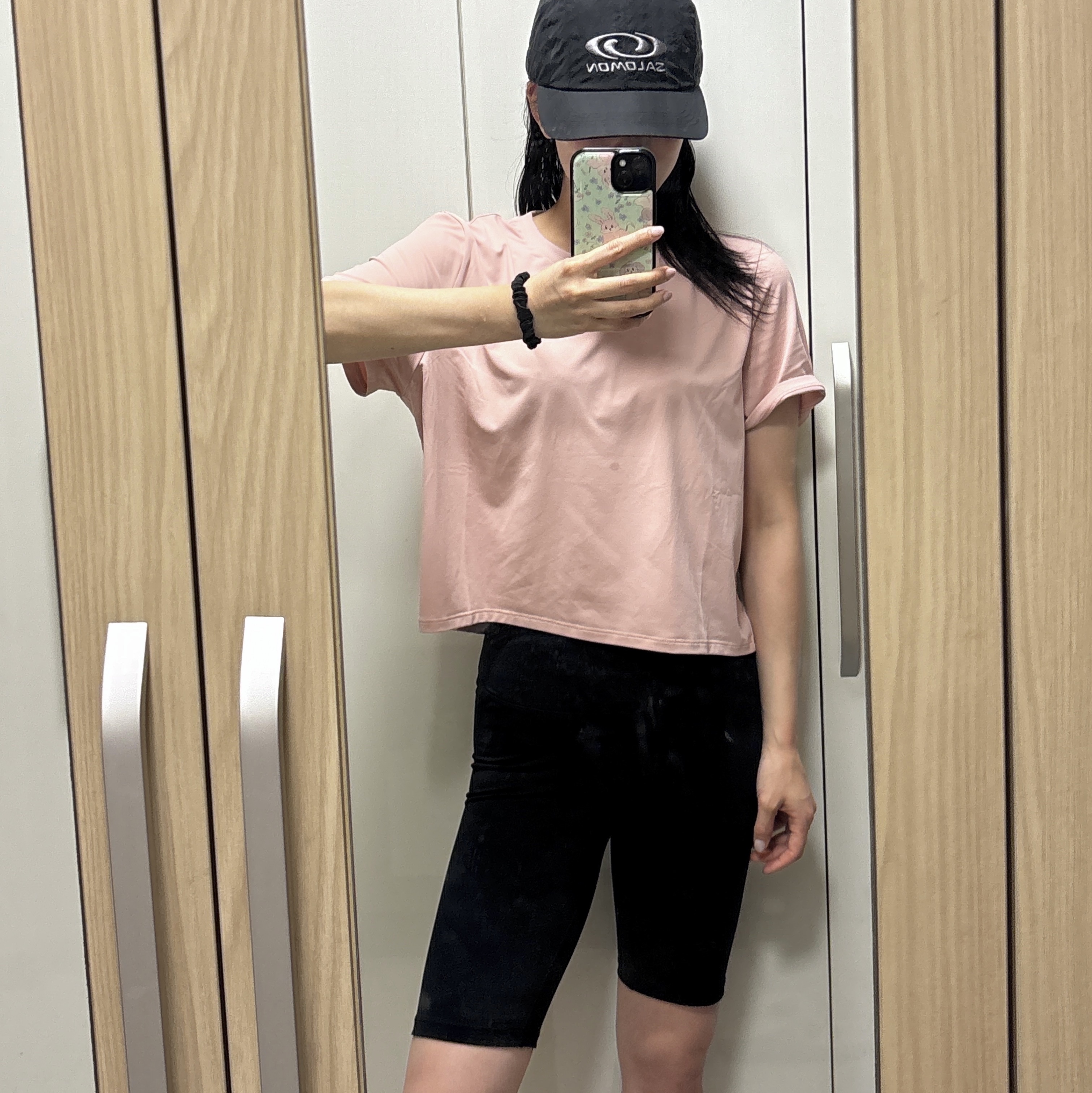 Salomon Link Camp Cap Black 착용 스타일 - 2