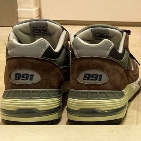 New Balance 991 Made in UK Brown 착용 스타일
