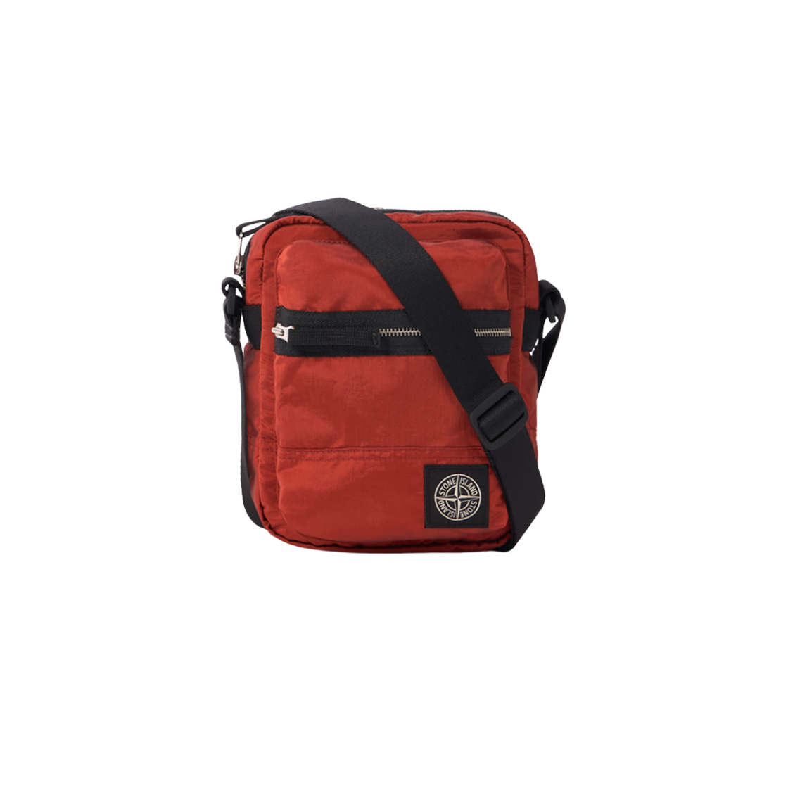 K2S1592000-15S0251-V0018 Stone Island 9200015 Coated Nylon Metal in Econyl Pouch Bag with Front Pocket Ripstop Lining Scarlet - 25FW