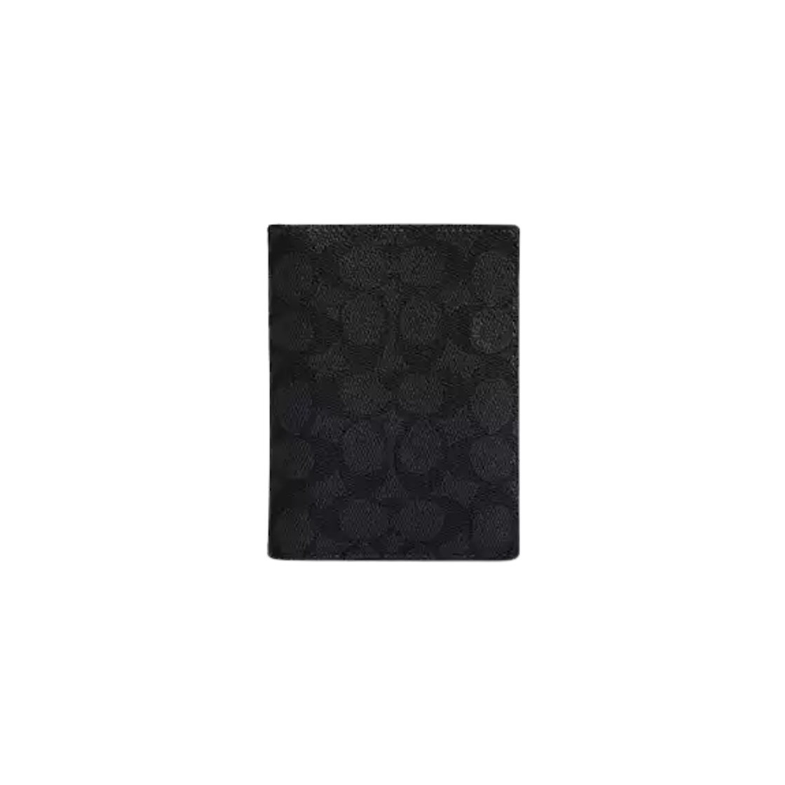 코치 시그니쳐 캔버스 패스포트 카드 케이스 차콜 블랙(Coach Passport Card Case in Signature Canvas Charcoal Black)
