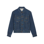 Celine Trucker Jacket in Royal Indigo Wash Denim Classic Blue