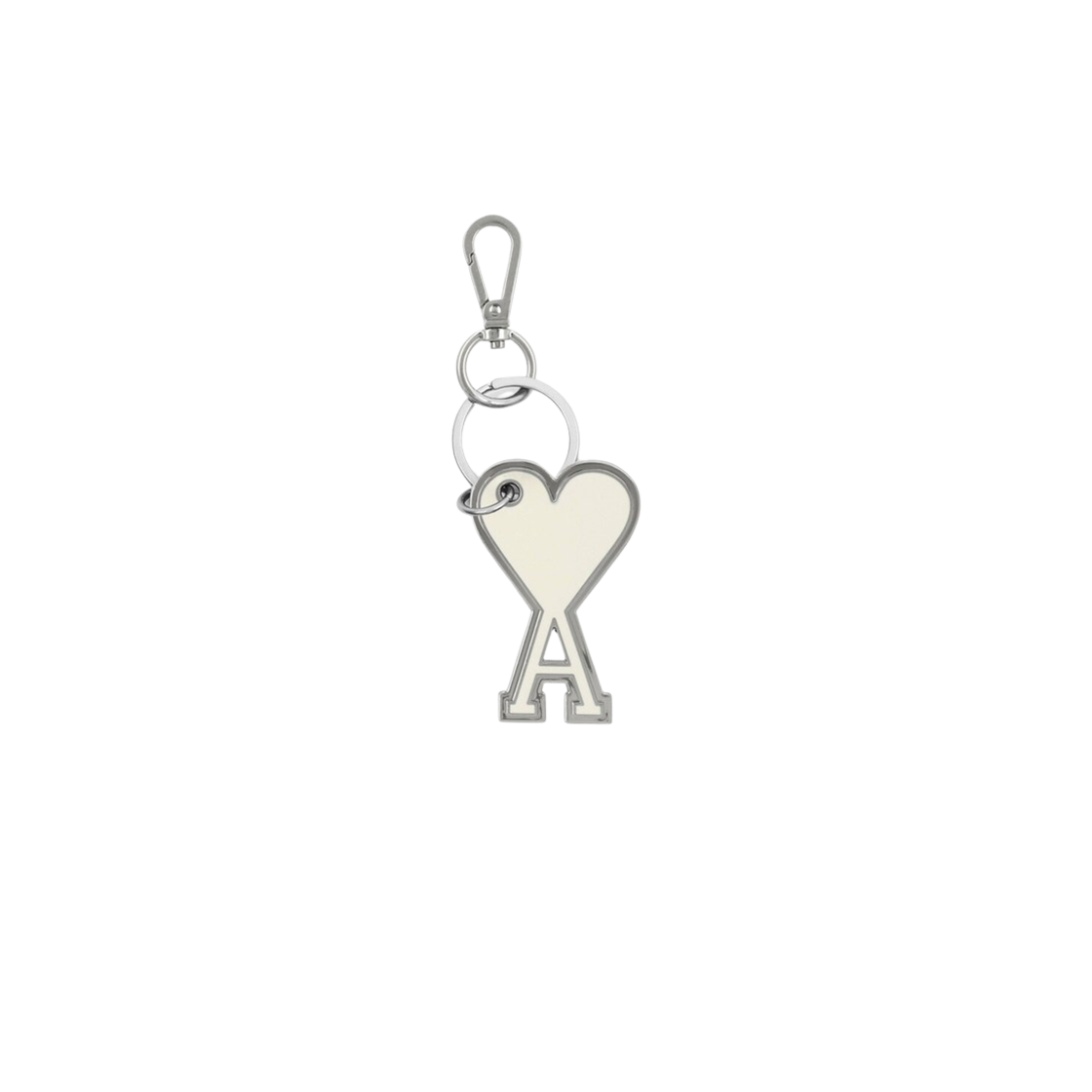 아미 스몰 하트 로고 키링 오프 화이트(AMI de Coeur Keyring Off White) - 1
