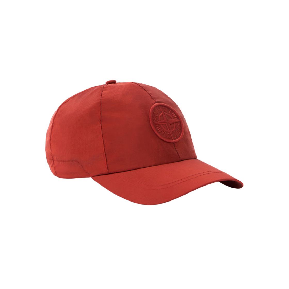 K2S1591000-11S0076-V0018 Stone Island 9100011 Nylon Metal in Econyl Baseball Cap with Drawcord Compass Embroidery Scarlet - 25FW