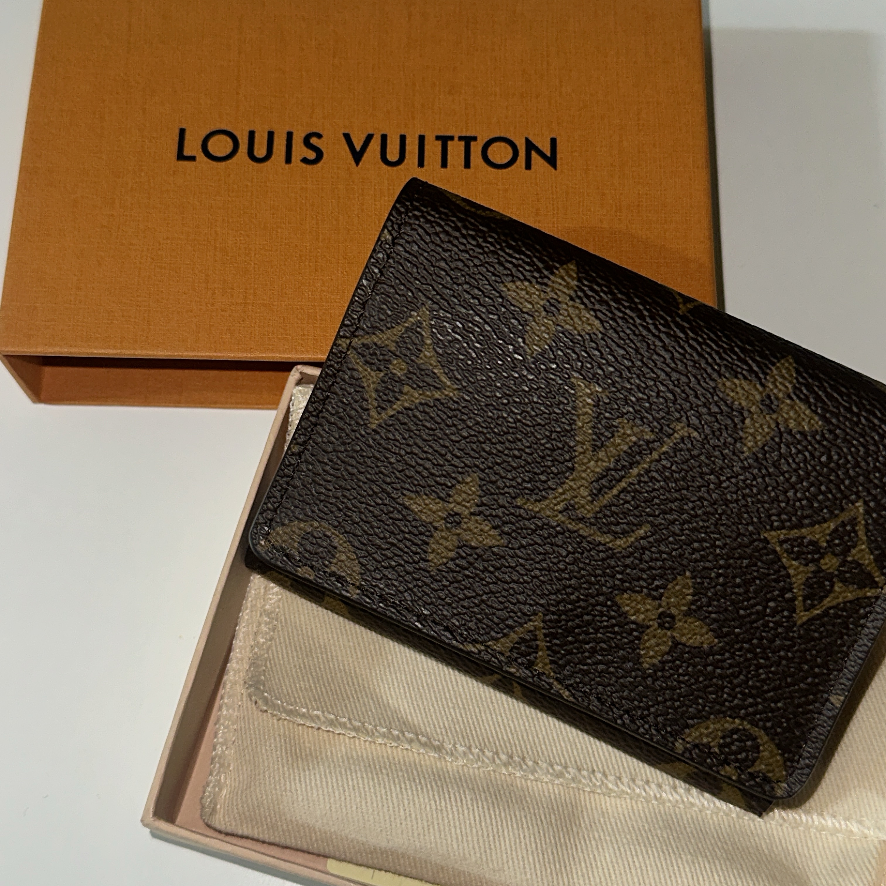Louis Vuitton Envelope Business Card Holder Monogram 착용 스타일