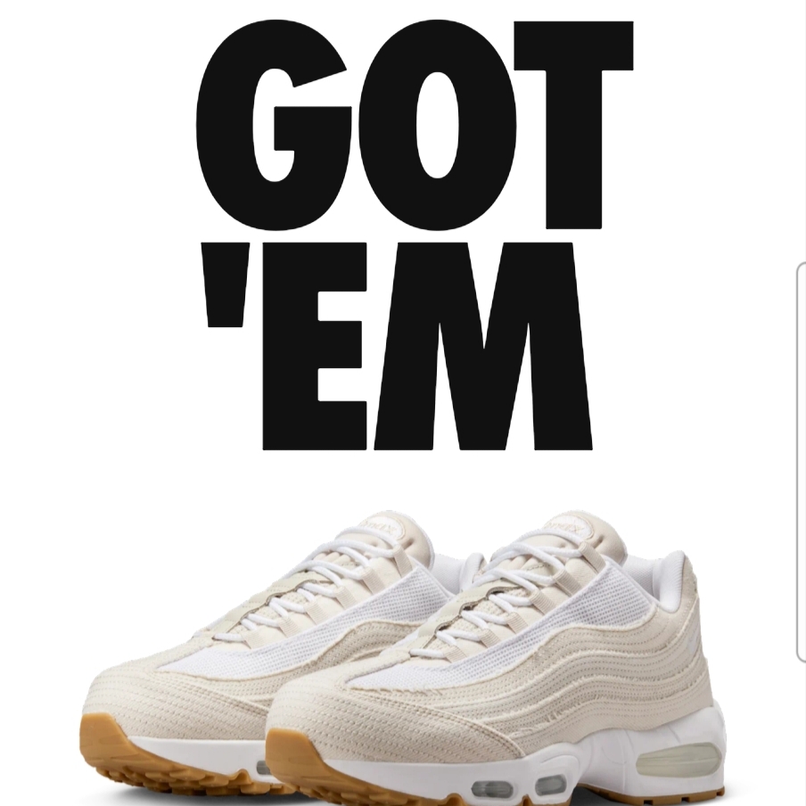 Nike x Levi's Air Max 95 White and Ecru 착용 스타일 - 1