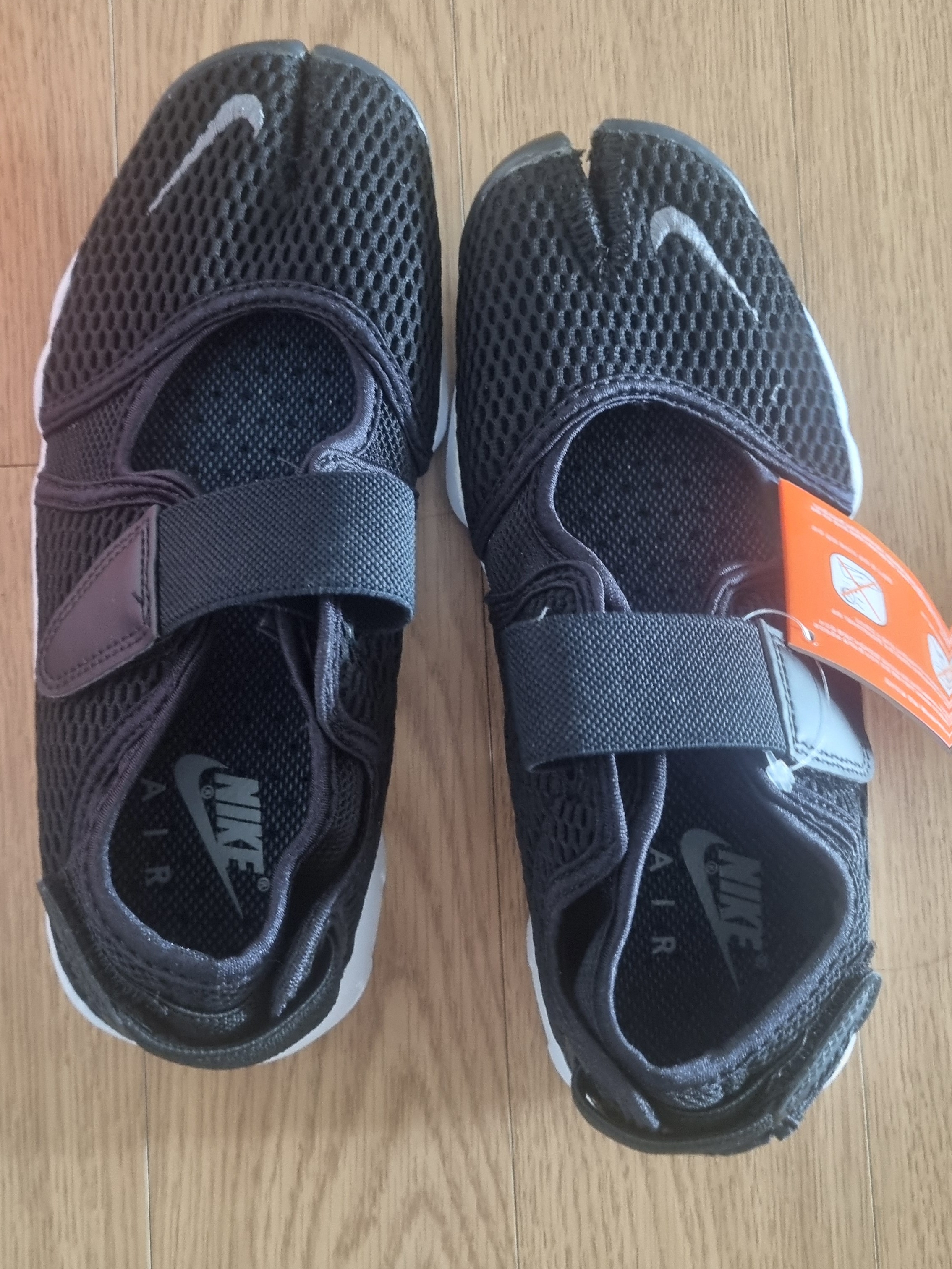 (W) Nike Air Rift Breathe Black 착용 스타일