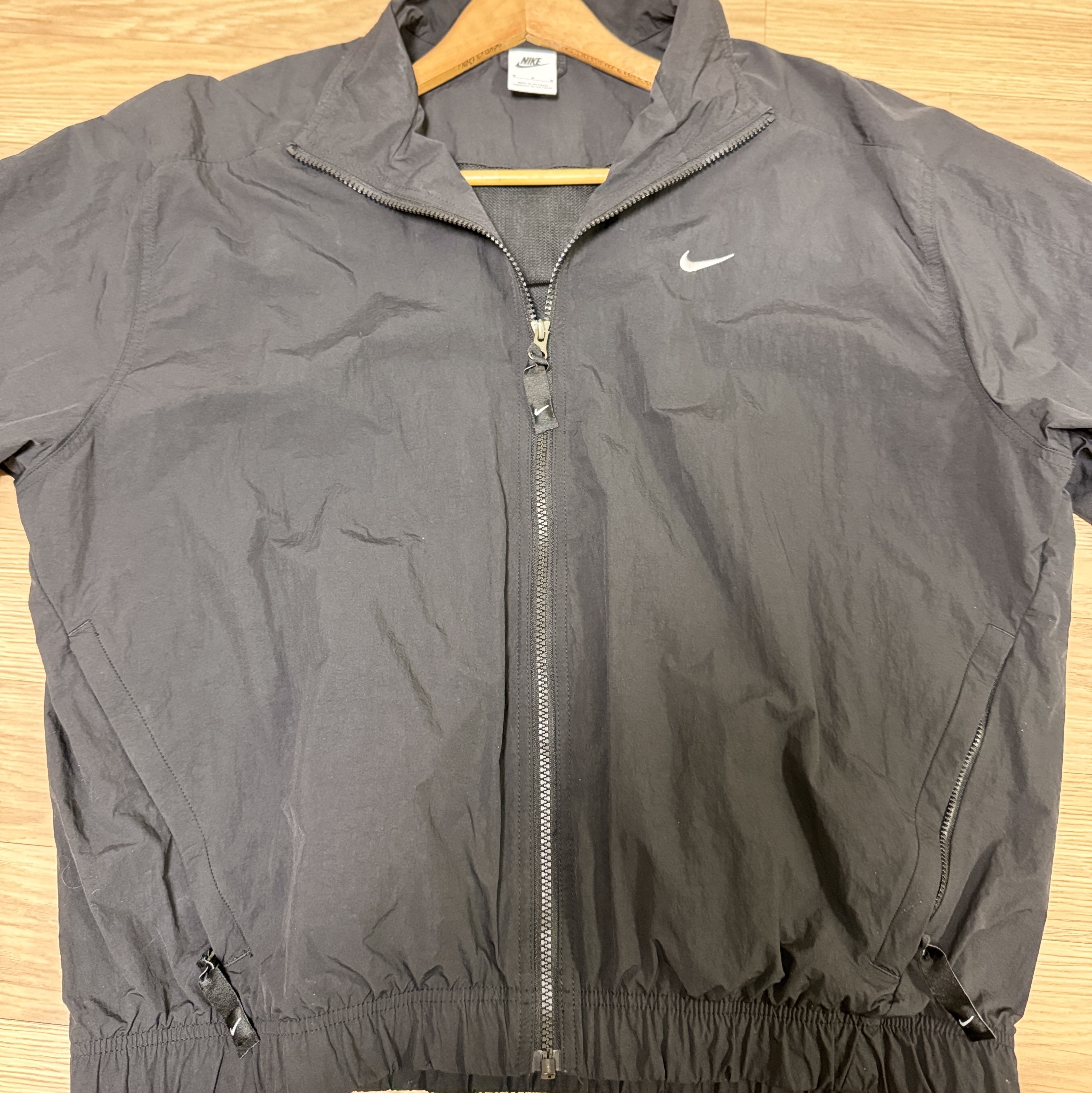 Nike NRG Solo Swoosh Woven Track Jacket Black - Asia 착용 스타일