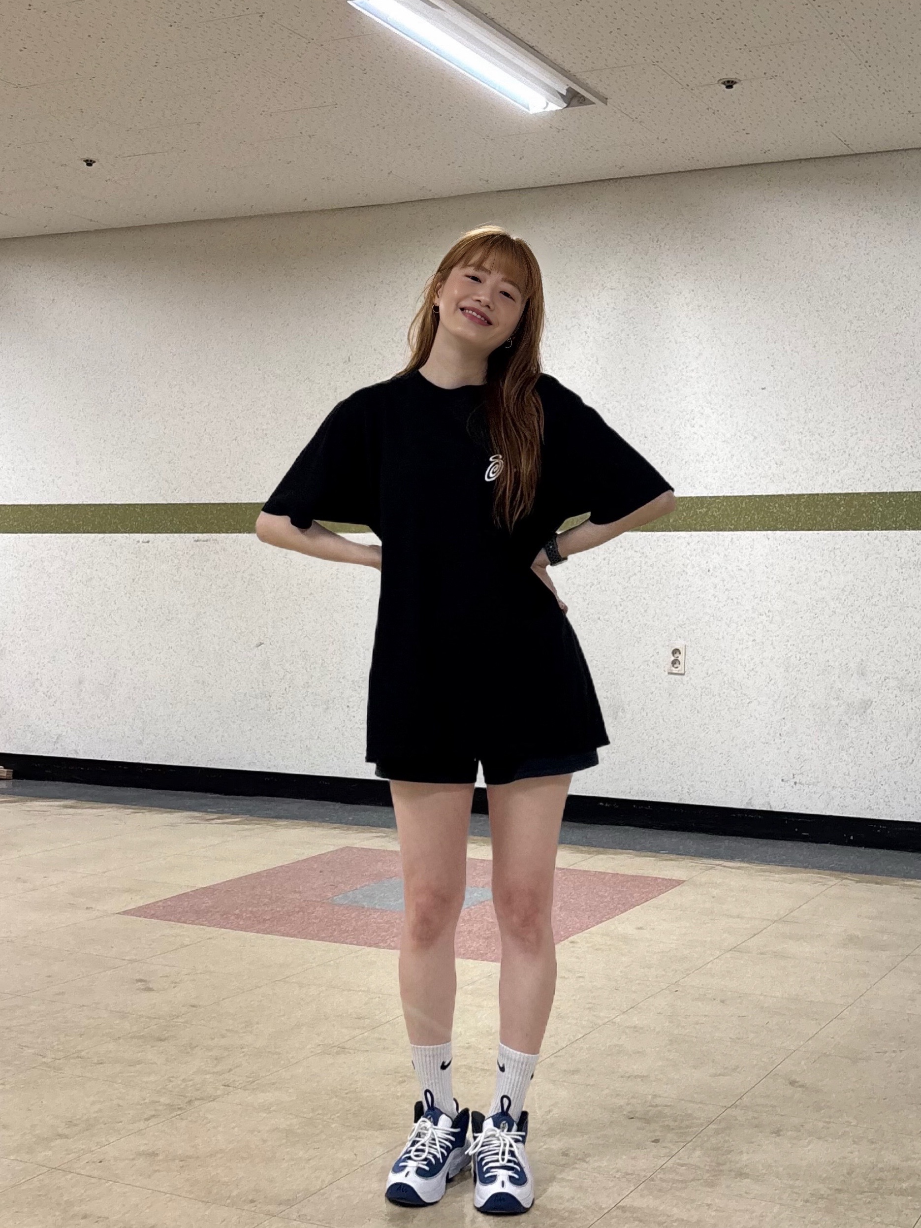 Stussy x Patta Sound Connection T-Shirt Black, Nike Air Penny II Atlantic Blue 착용 스타일 - 4