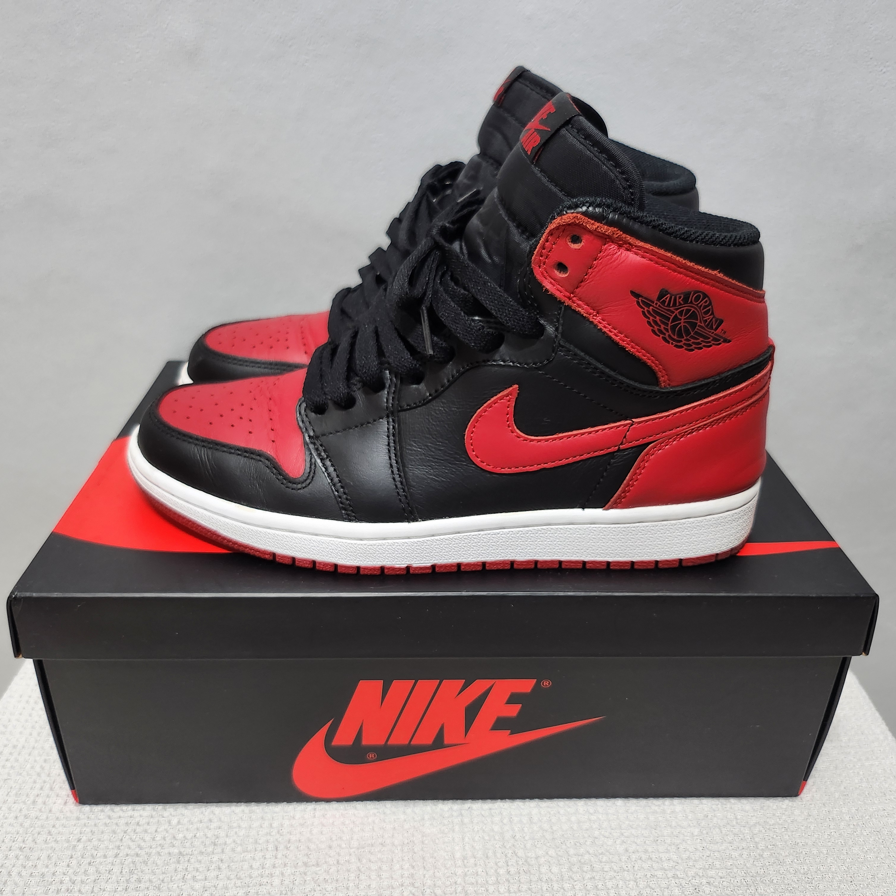 Jordan 1 Retro High OG Bred 2013, Jordan 1 Retro High OG Bred Banned 2016 착용 스타일 - 2