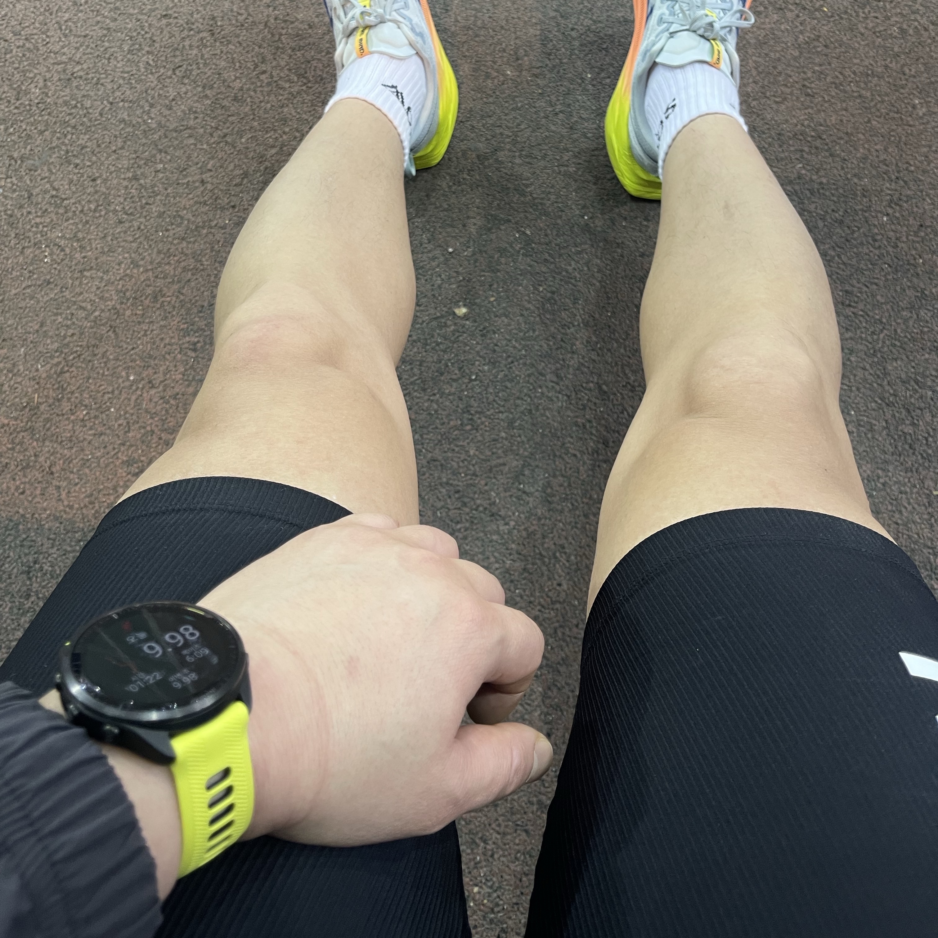 UVU Half Tights Black 착용 스타일