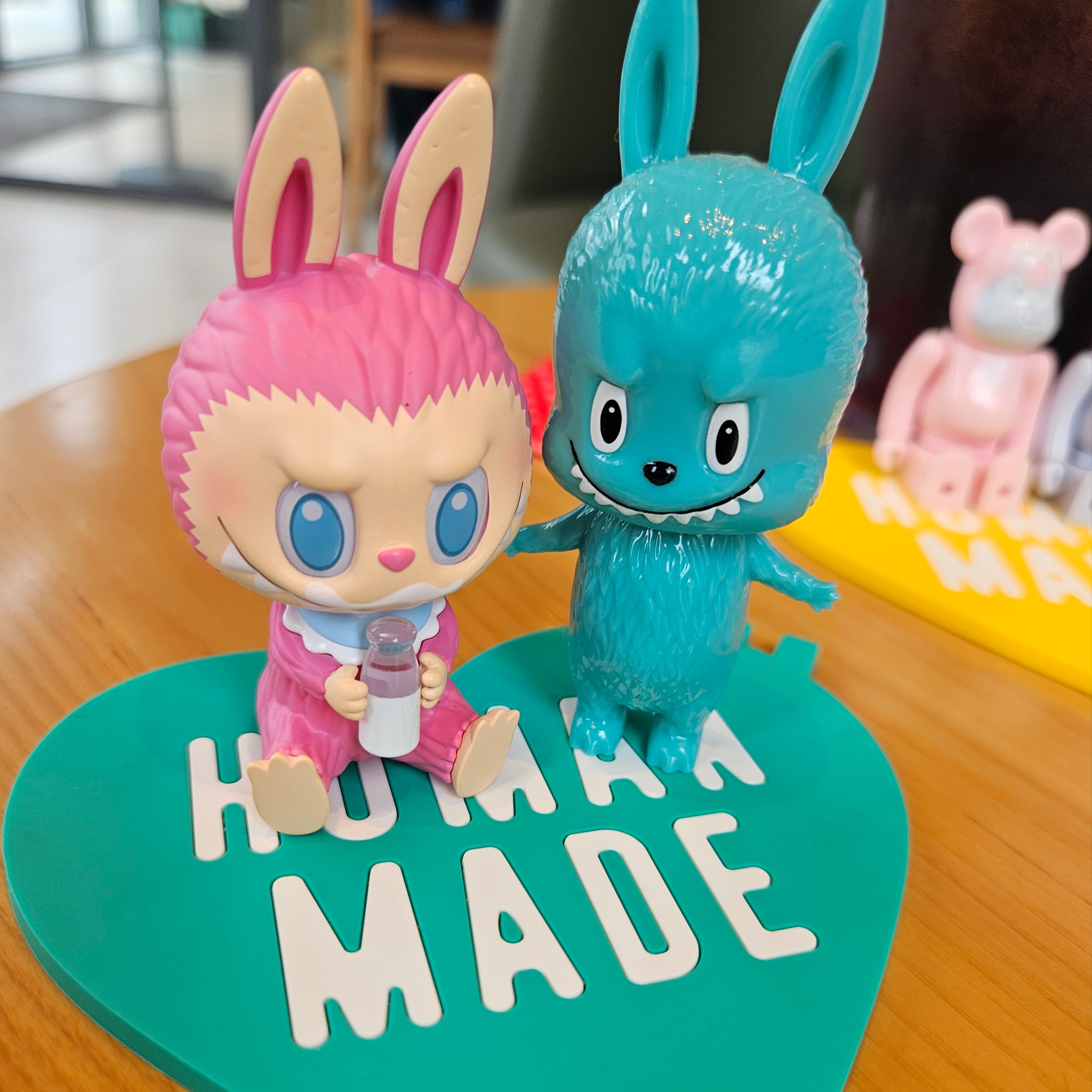 Human Made Heart Rubber Coaster Yellow, Human Made Heart Rubber Coaster Green 착용 스타일 - 2