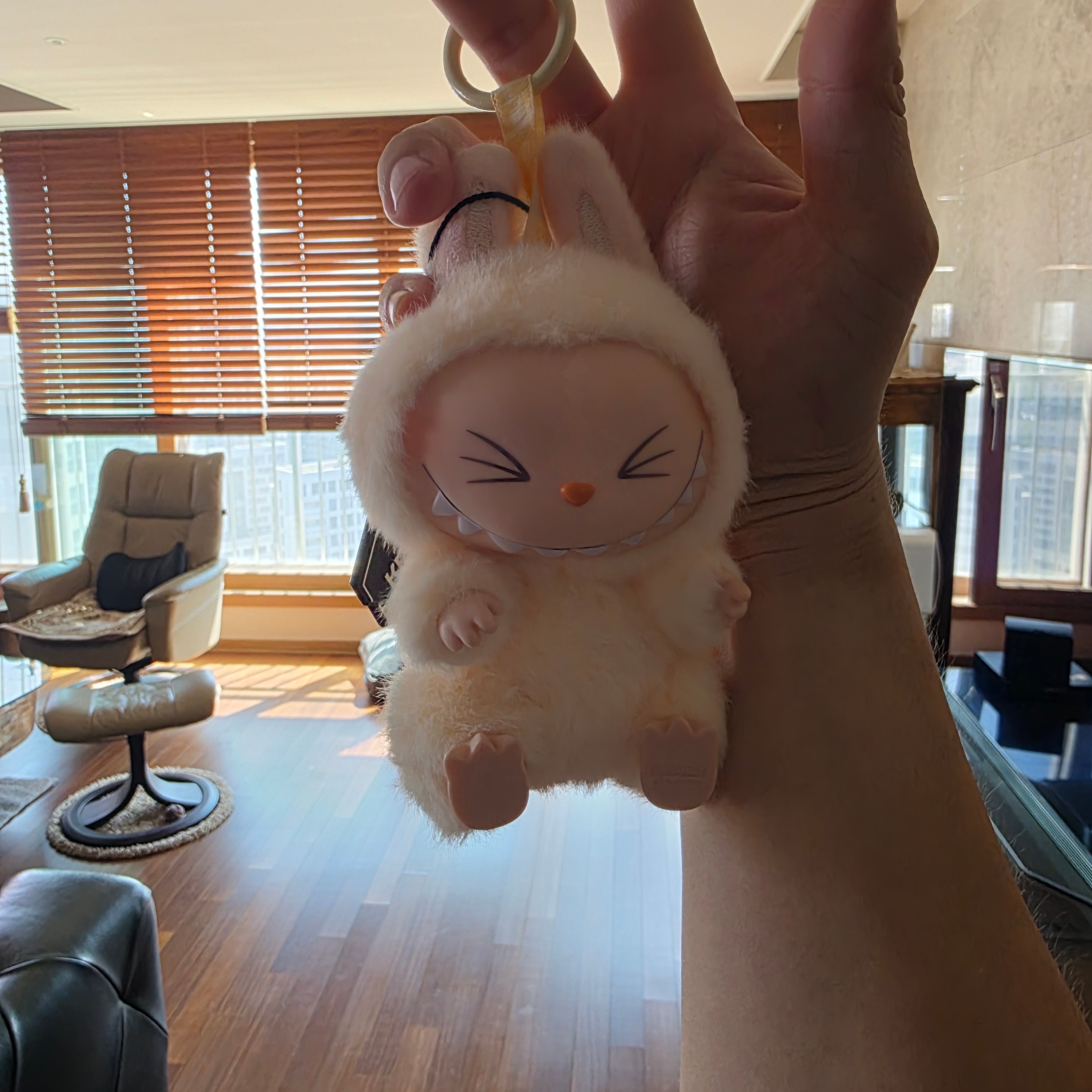 Pop Mart Labubu Let's Play Together Doll Series Sisi Keyring (Opened Case) 착용 스타일