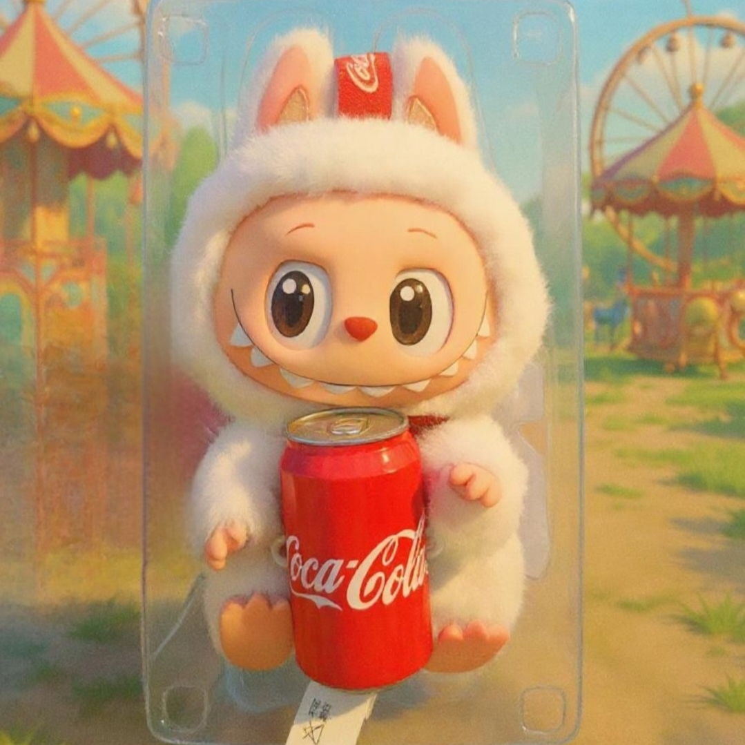 Pop Mart Labubu Coca Cola Series Keyring Sealed Case (1 Blind Box) 착용 스타일