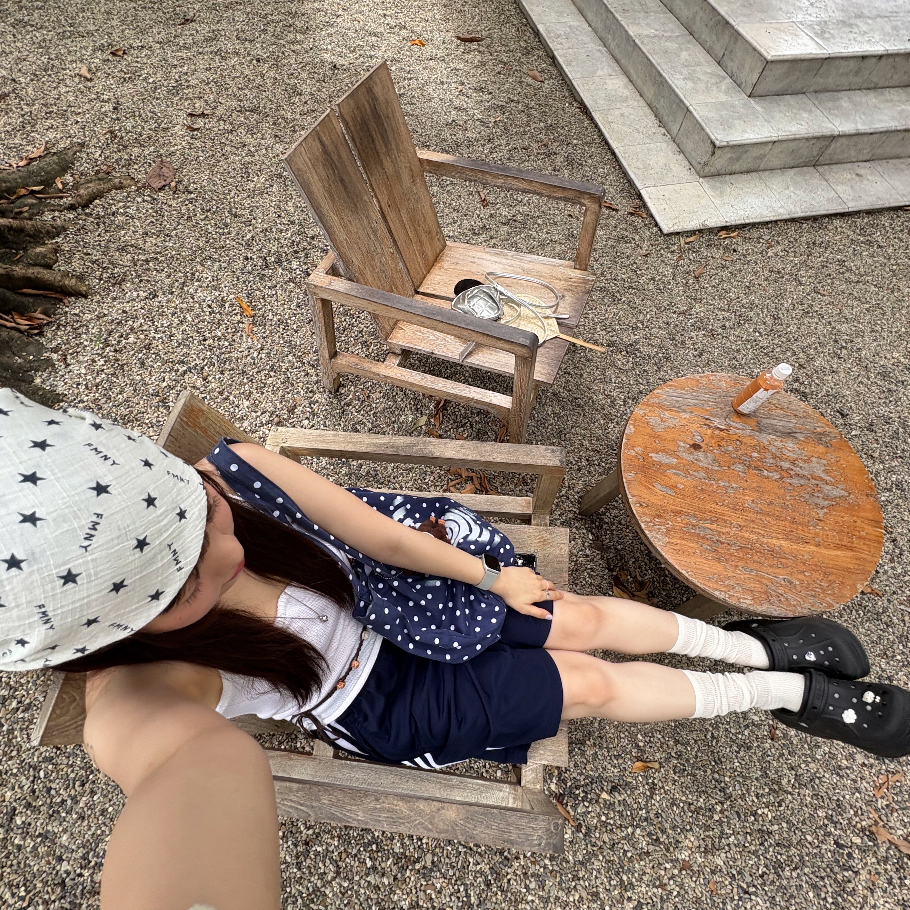 (W) Crocs Classic Platform Clog Black, Adidas Adicolor Firebird Shorts Night Indigo - KR Sizing 착용 스타일 - 1