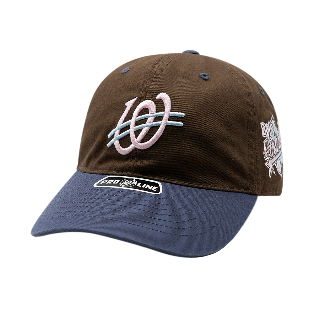 W251AAC13-BRN Weird World World Series Wappen Ball cap Brown