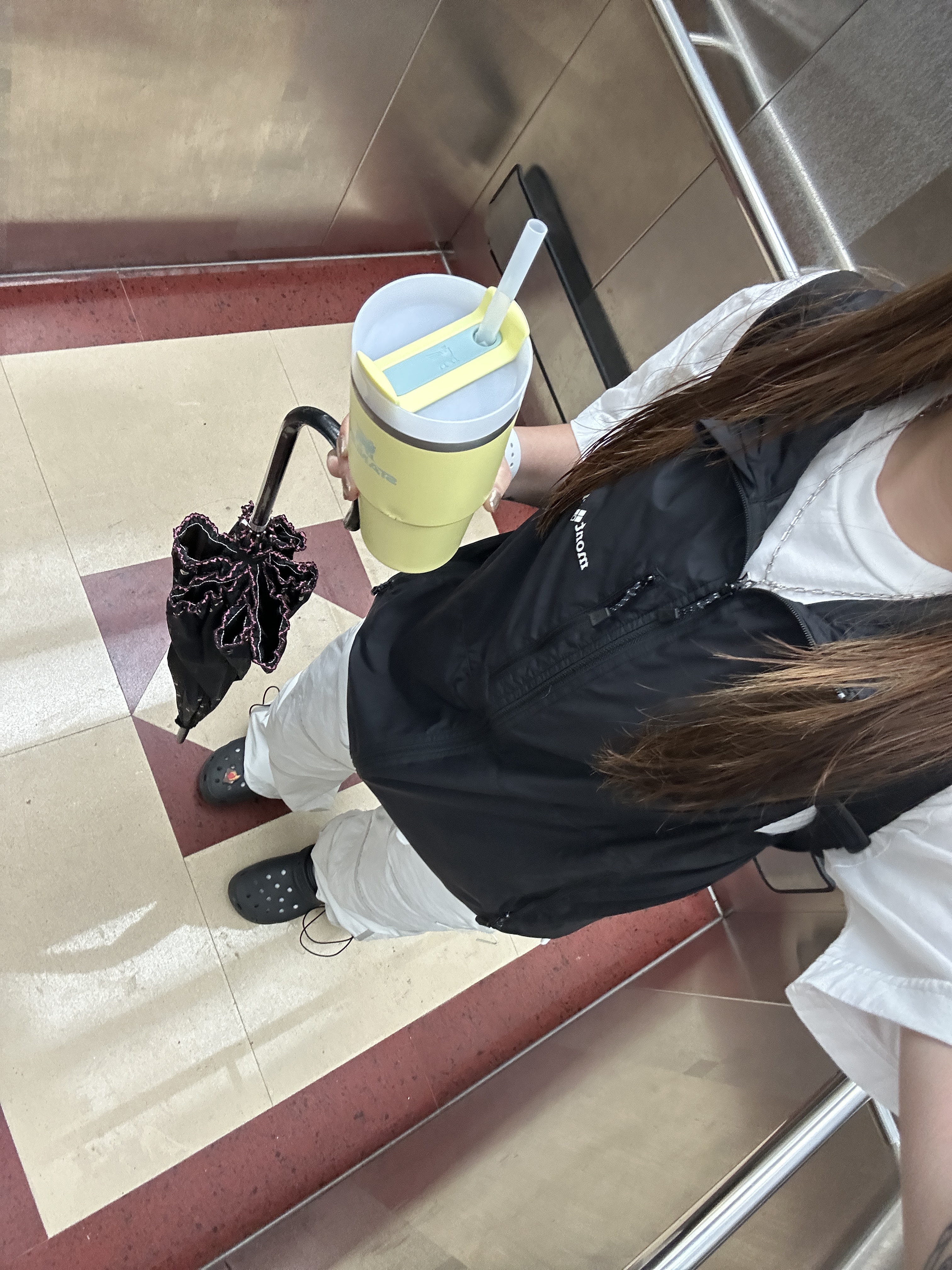 Kapital Rookie Crewneck T-Shirt Black, (W) Crocs Classic Platform Clog Black 착용 스타일 - 3