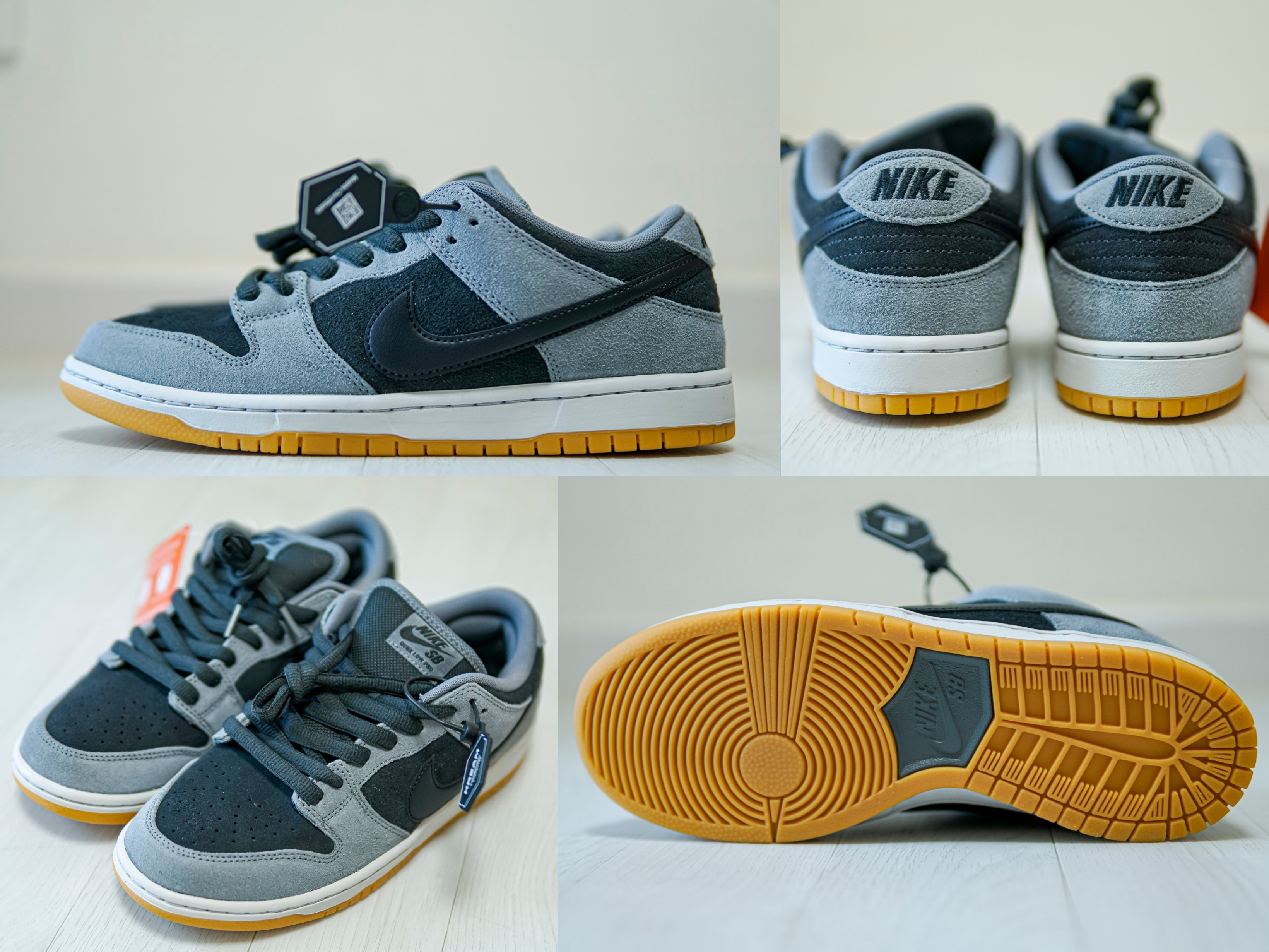 Nike SB Dunk Low Pro Black and Smoke Grey 착용 스타일