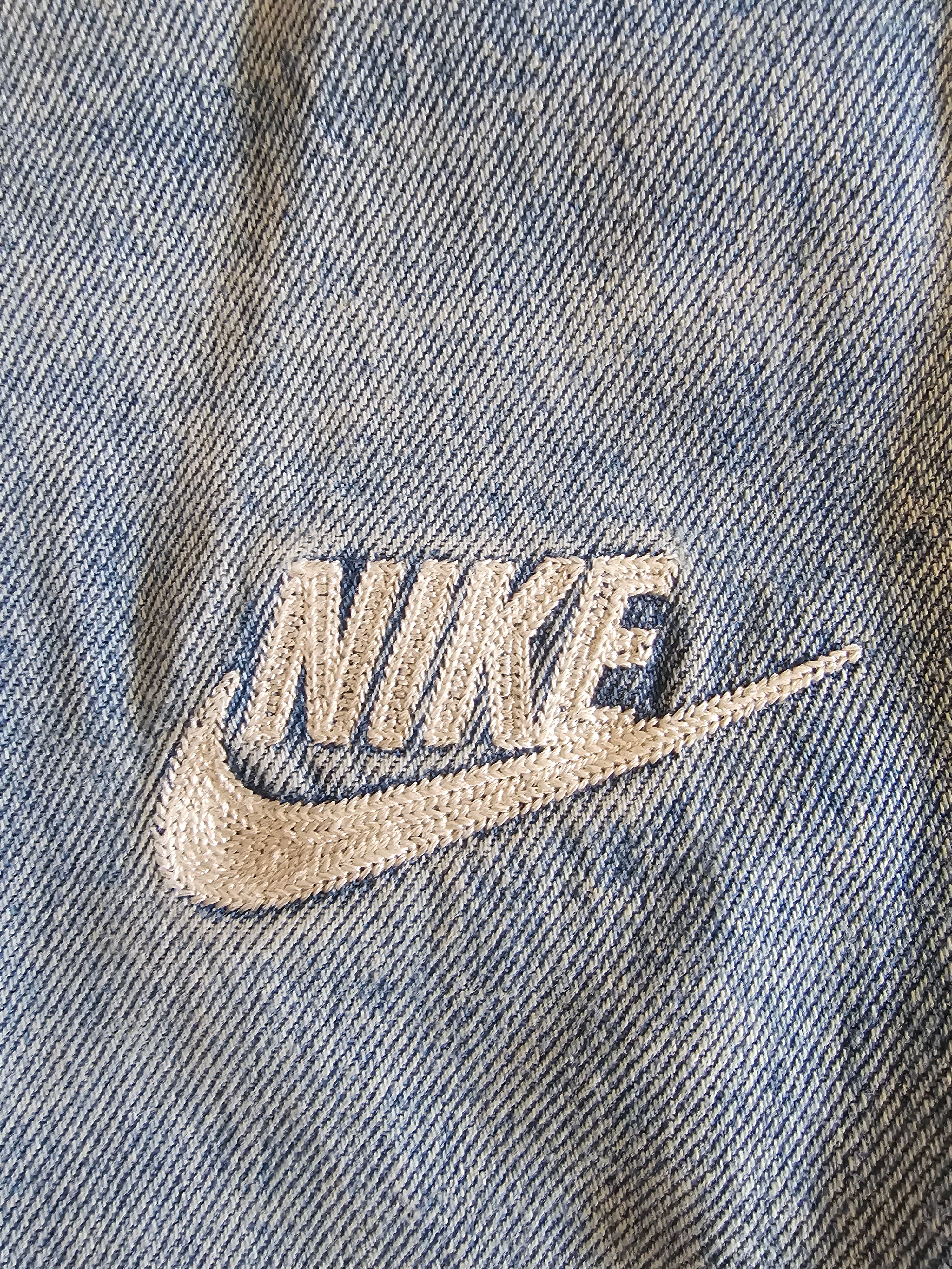 Auralee Super Light Wool Check Shirt Light Brown Check - 23AW, Levi's x Nike Baggy Jeans Light Blue 착용 스타일 - 6
