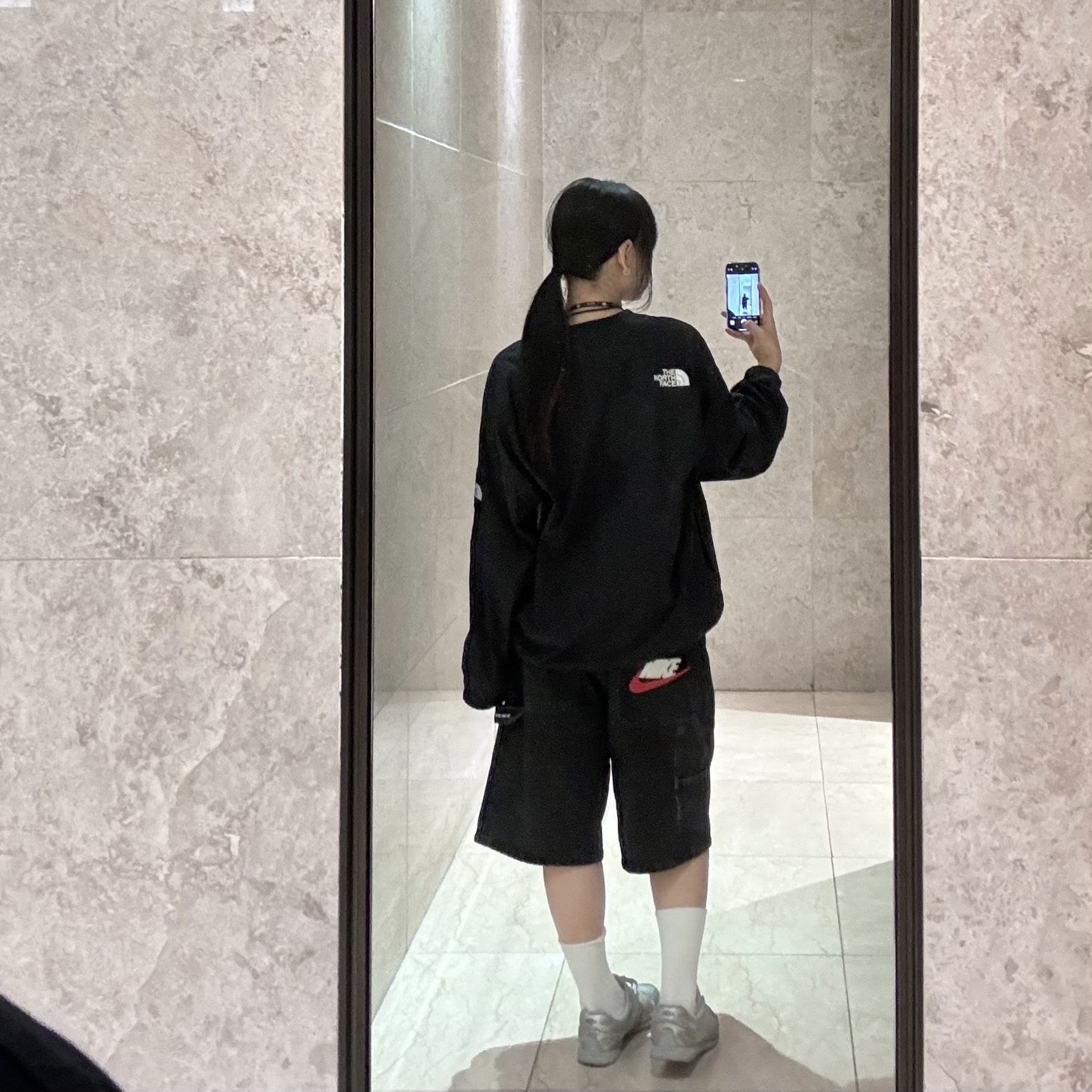 Supreme x Nike Denim Short Black - 24SS 착용 스타일