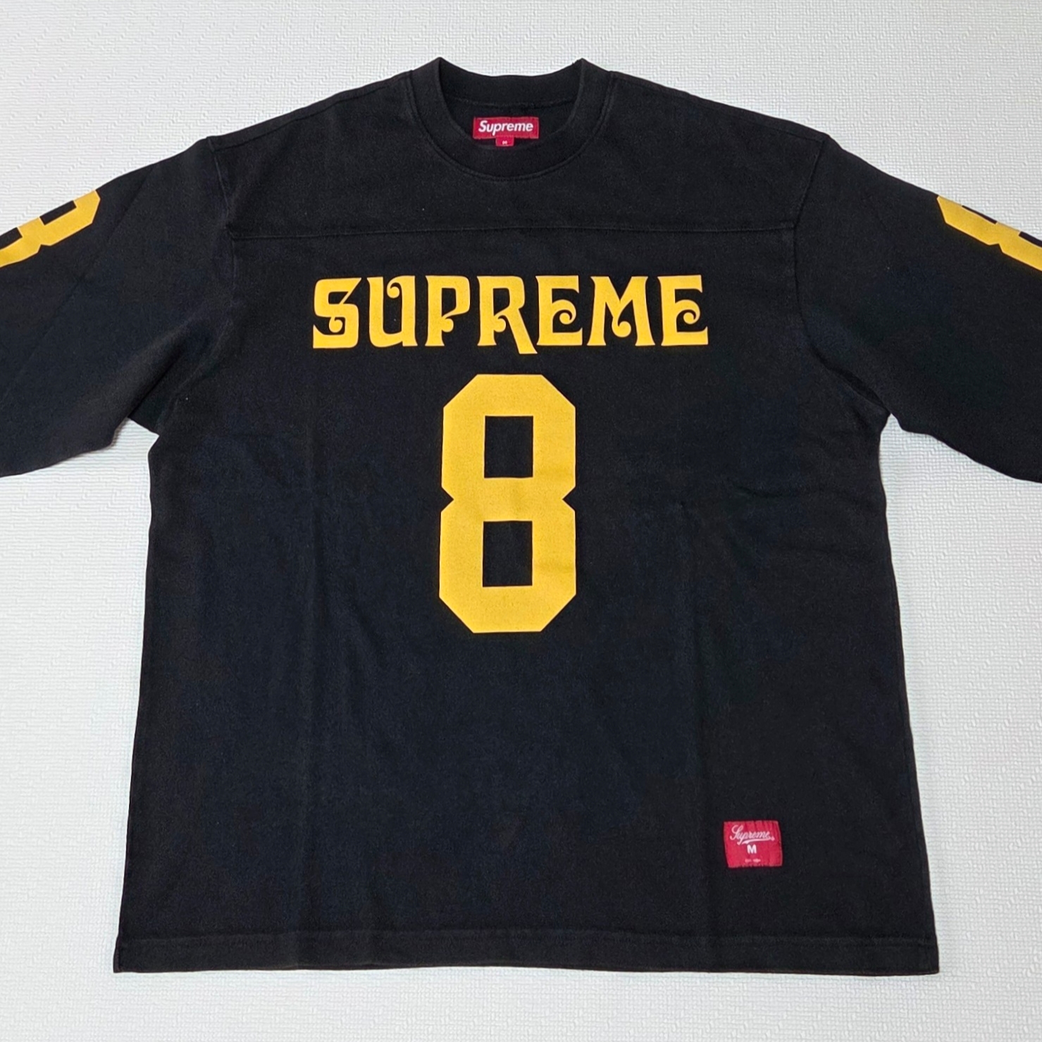 Supreme Affiliated L/S Football Top Black - 25SS 착용 스타일 - 1