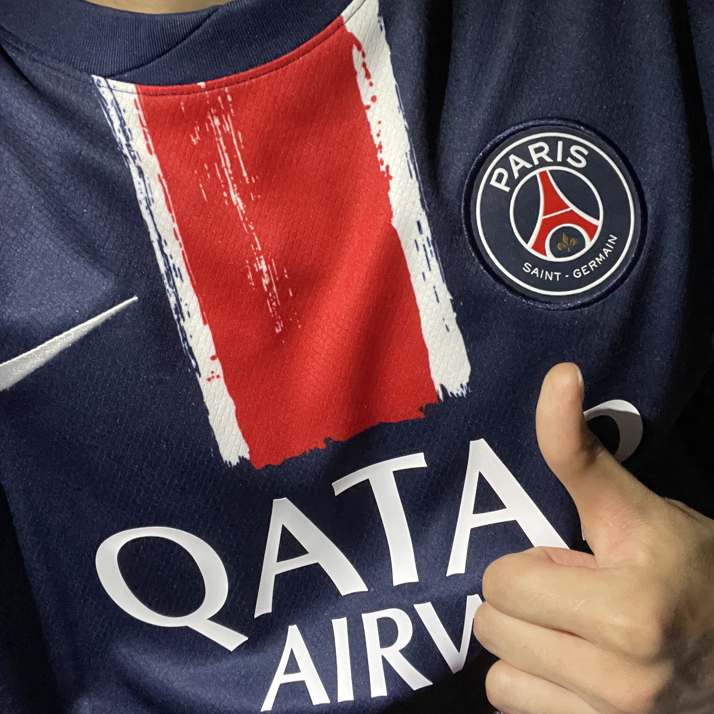 Nike Paris Saint-Germain 2024/25 Dri-Fit Stadium Home Replica Jersey Midnight Navy (Non Marking Ver.) 착용 스타일