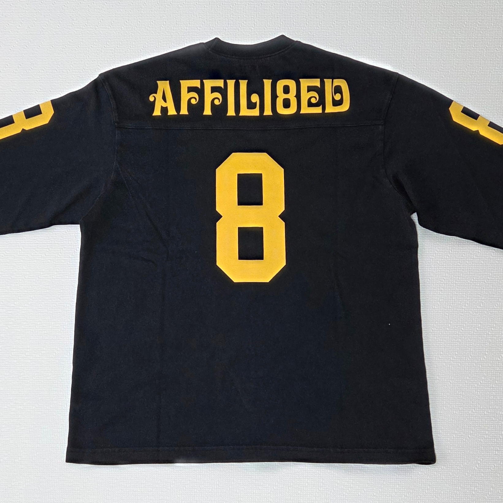 Supreme Affiliated L/S Football Top Black - 25SS 착용 스타일 - 2