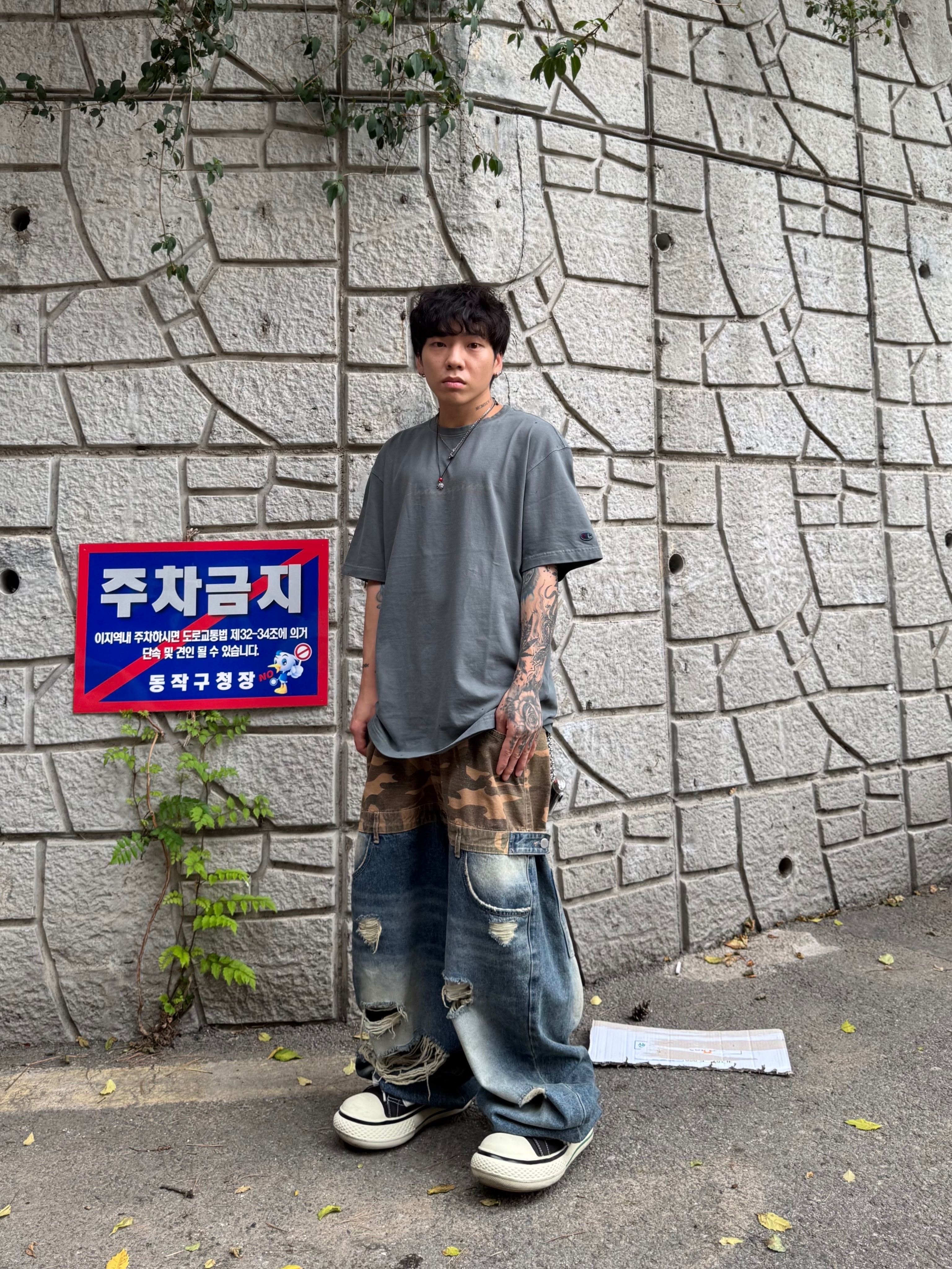 Scudo Vintage Cube Drop Necklace 착용 스타일 - 4