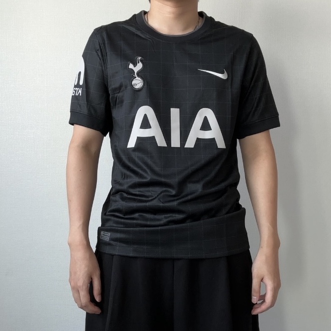 Nike Tottenham Hotspur 2025/26 Stadium Away Dri-Fit Soccer Replica Jersey Black Light Iron Ore (Non Marking Ver.) 착용 스타일
