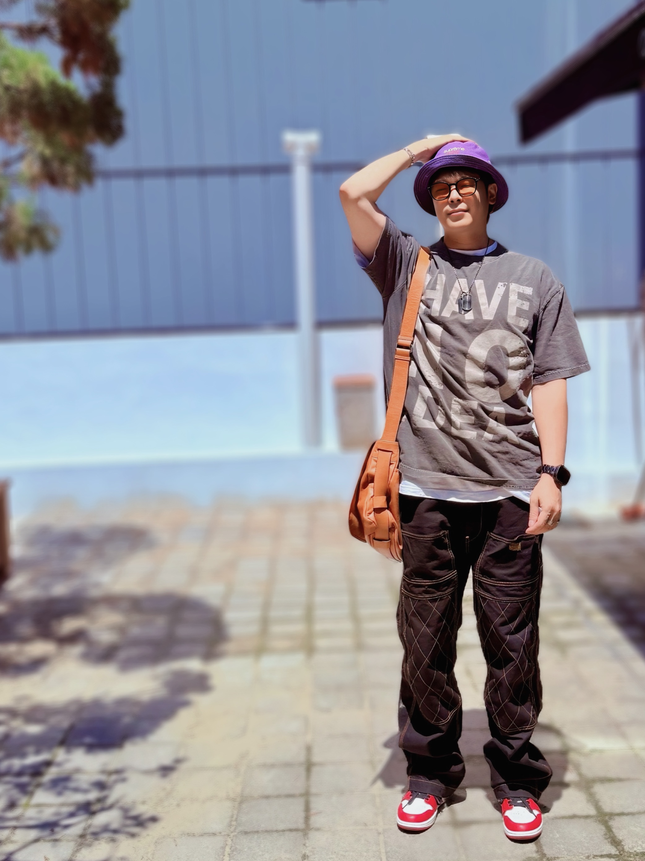Supreme Denim Crusher Purple - 25SS, Kapital Thin Canvas Lumber Pants Black 착용 스타일