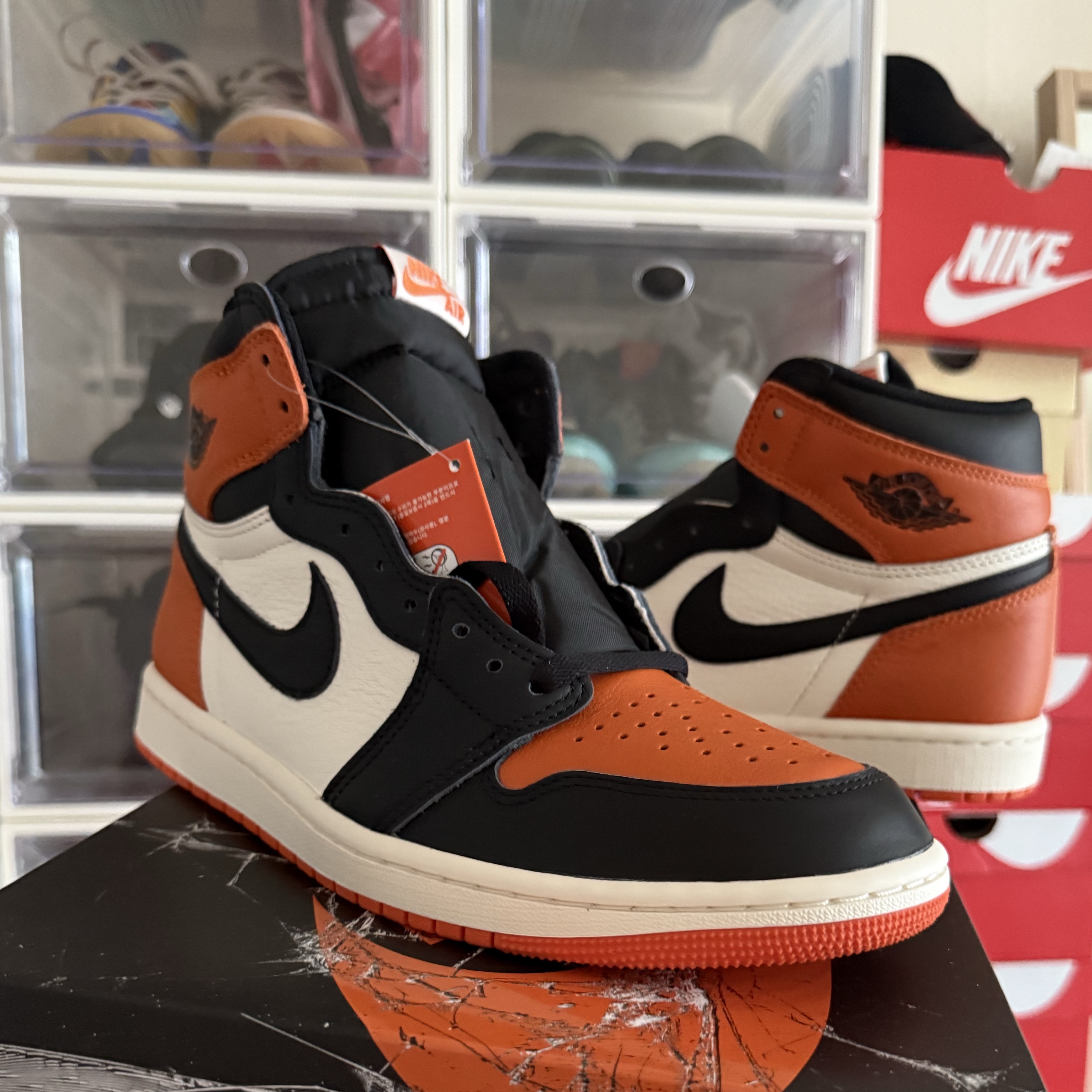 Jordan 1 Retro High OG Shattered Backboard 착용 스타일 - 1