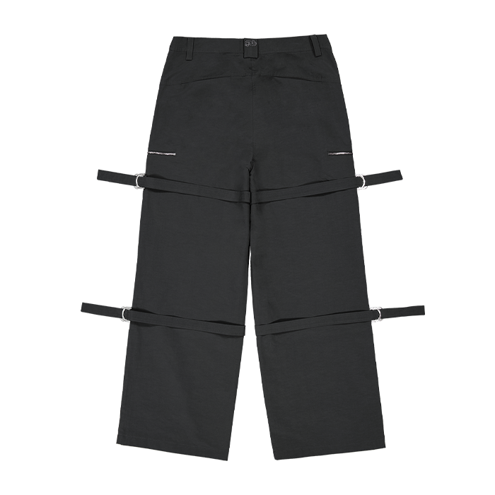 GDS51RULP01CH0M [KREAM 단독] GODASHIN Square Ring Belt Pants Charcoal - #2
