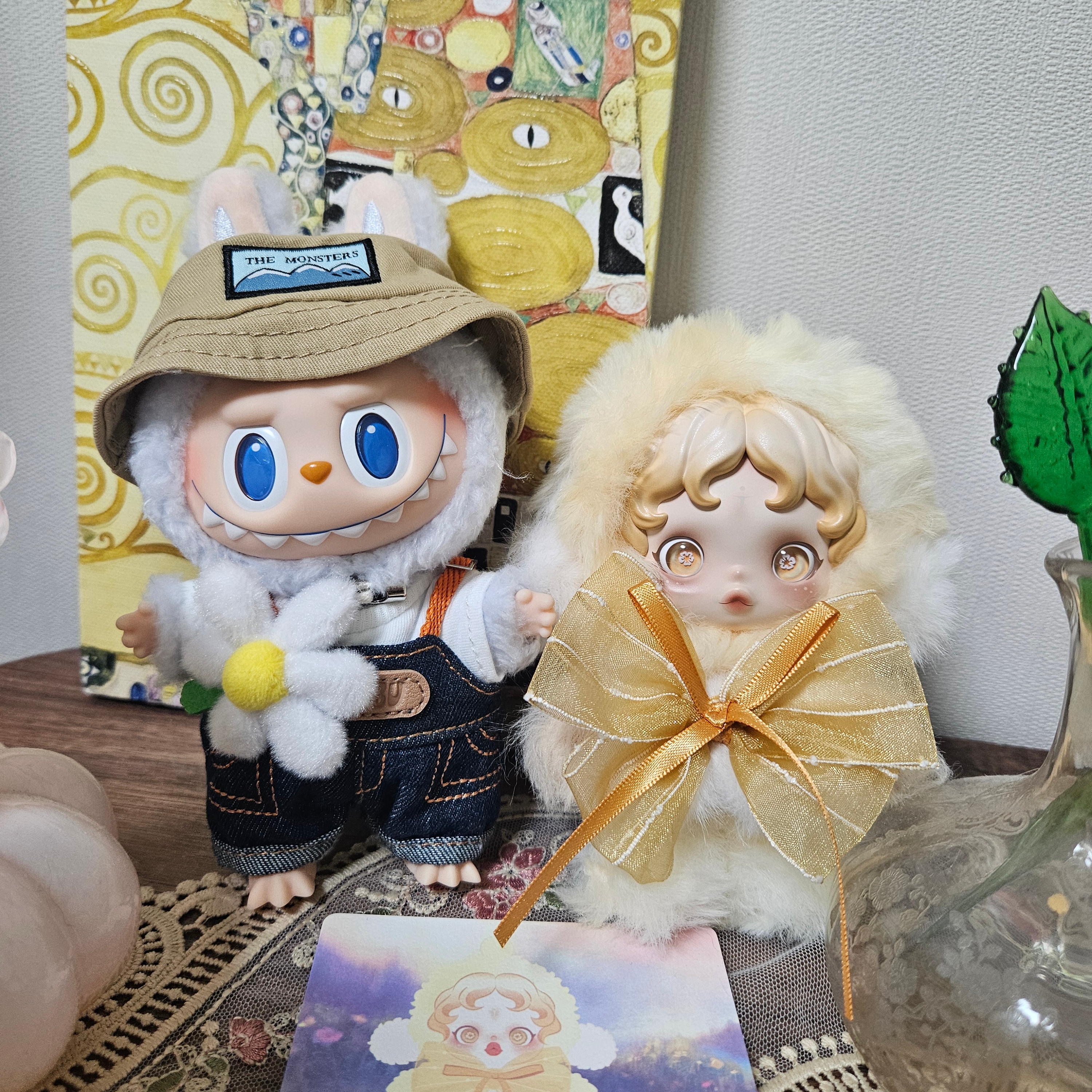 Pop Mart Fall In Wild Labubu Series Toy Keyring 착용 스타일