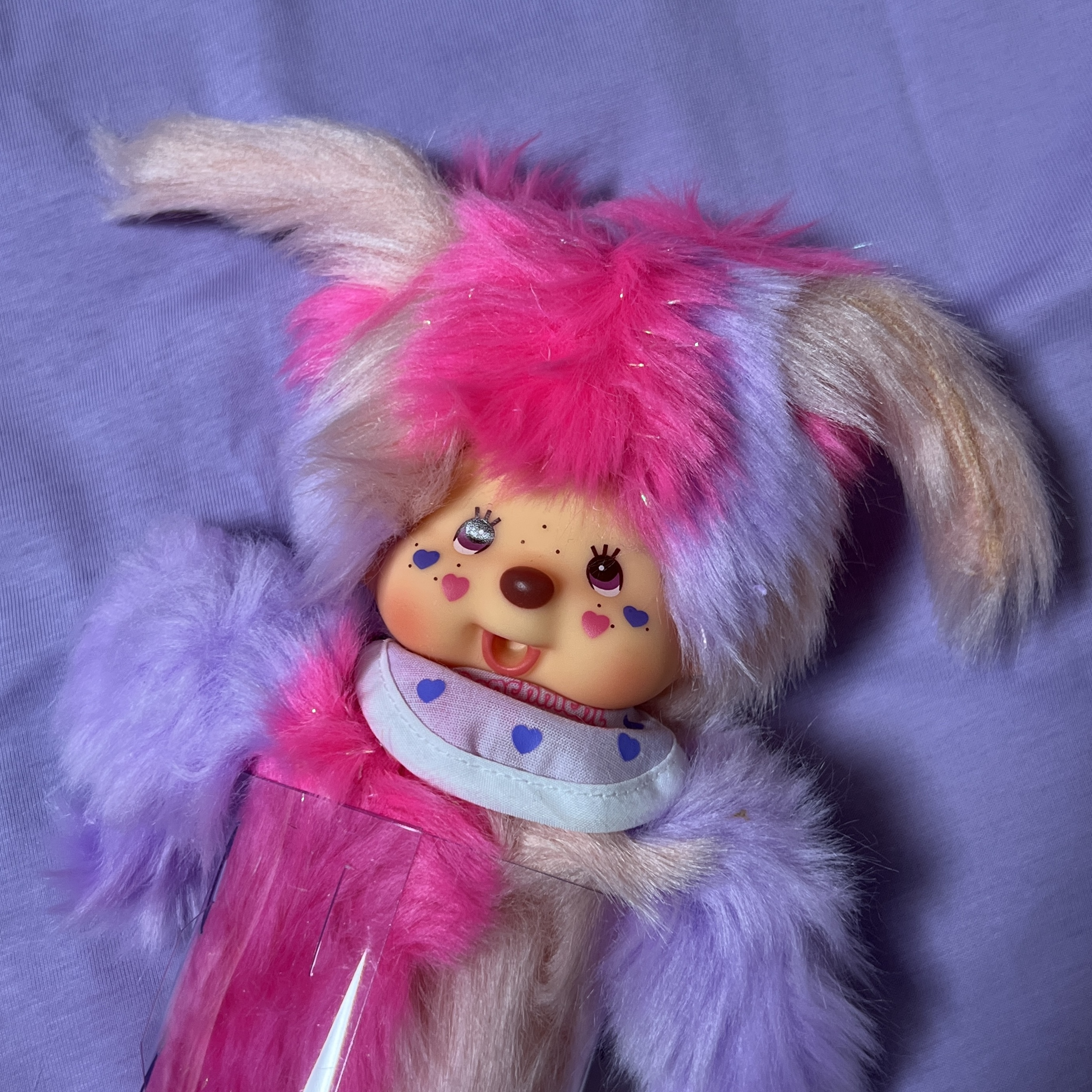 Monchhichi x Shinako S Doll Purple 착용 스타일