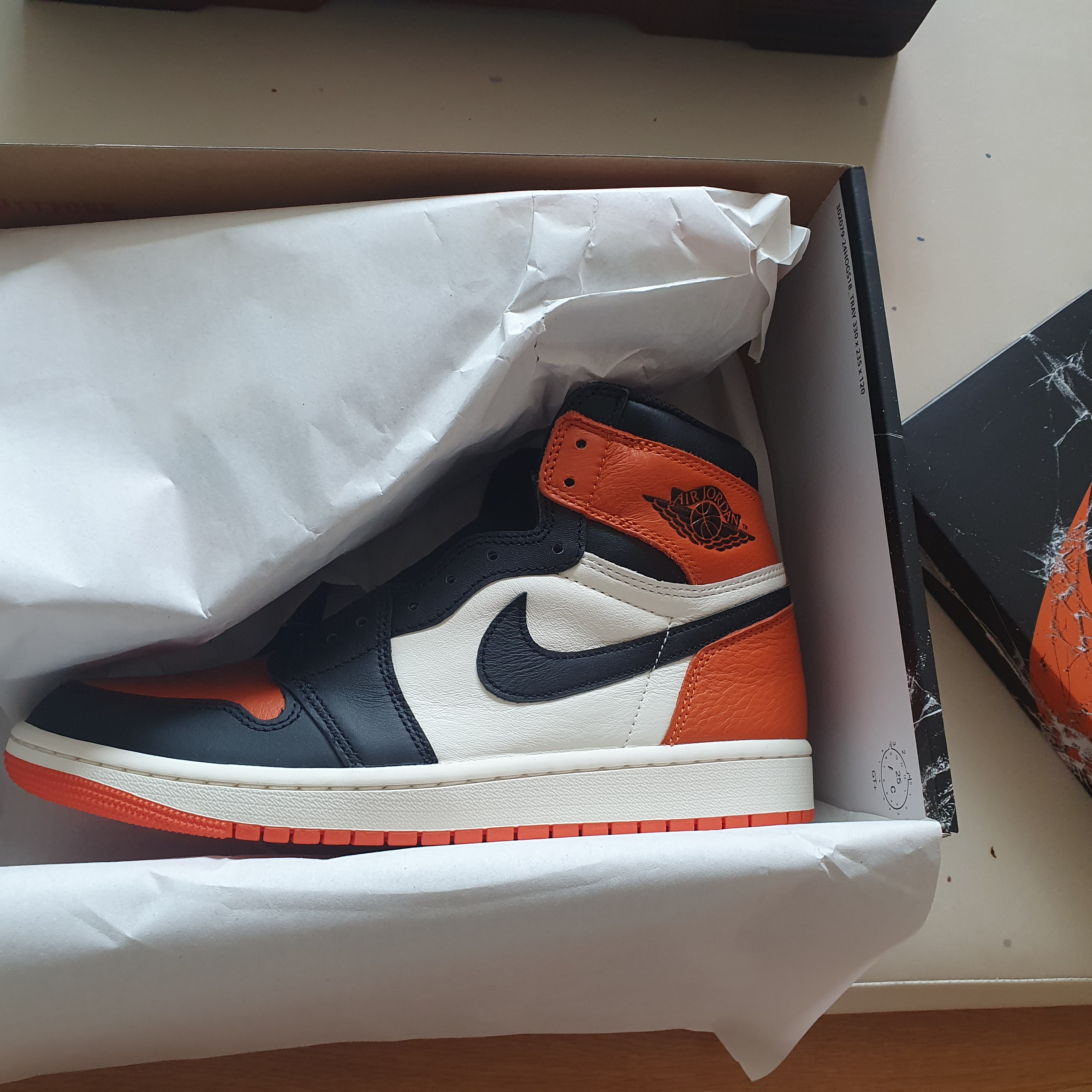 Jordan 1 Retro High OG Shattered Backboard 착용 스타일 - 1