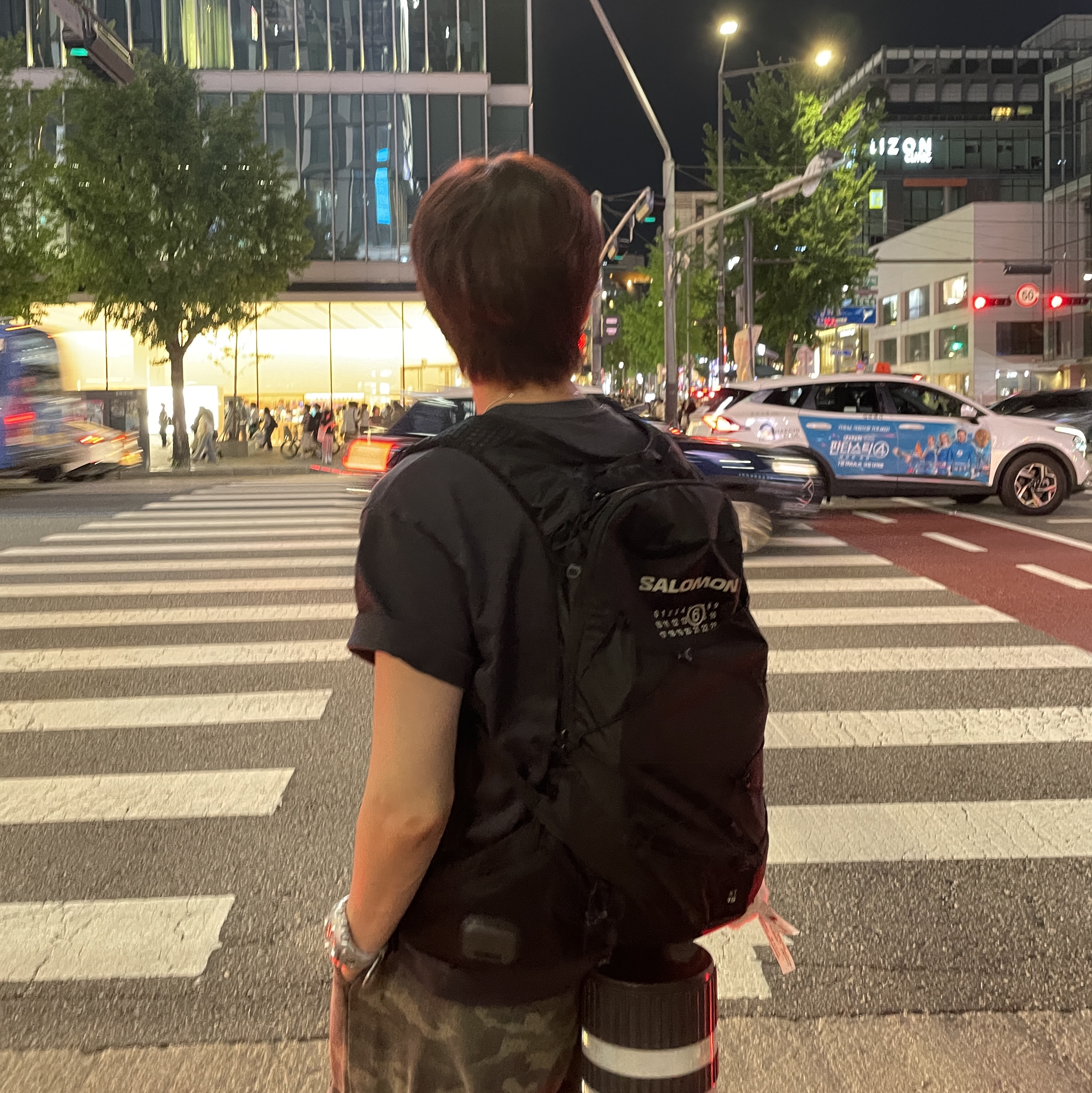 Salomon x MM6 Maison Margiela XT-15 Black, Pop Mart Labubu Coca Cola Series Happy Factor Keyring (Opened Case) 착용 스타일 - 1